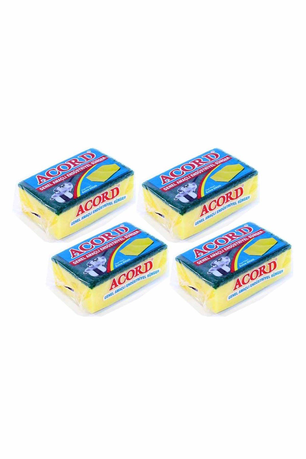 Just Cheap Store 4 Adet Jumbo Boy Endüstriyel Çok Amaçli Bulaşik Süngeri  13X8x4 C