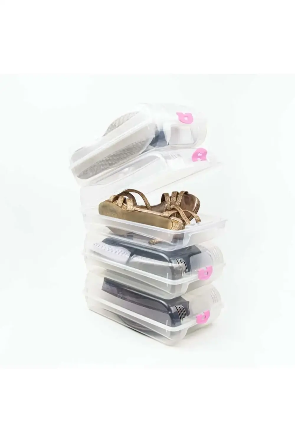 4 Adet Kadın Ayakkabı Saklama Kutusu