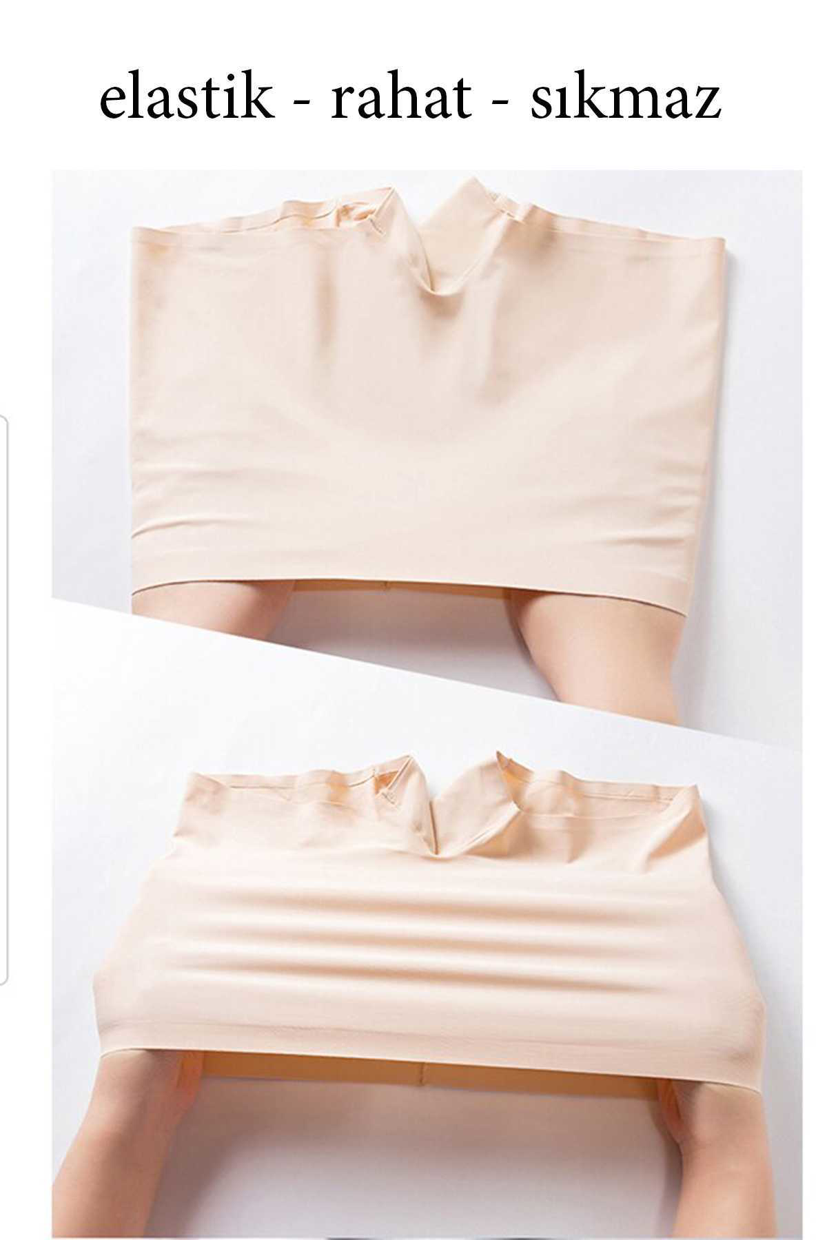 Just Cheap Store 4 Adet Kadin Dikişsiz Görünmez İz Yapmaz Mini Şort Boxer Siyah
