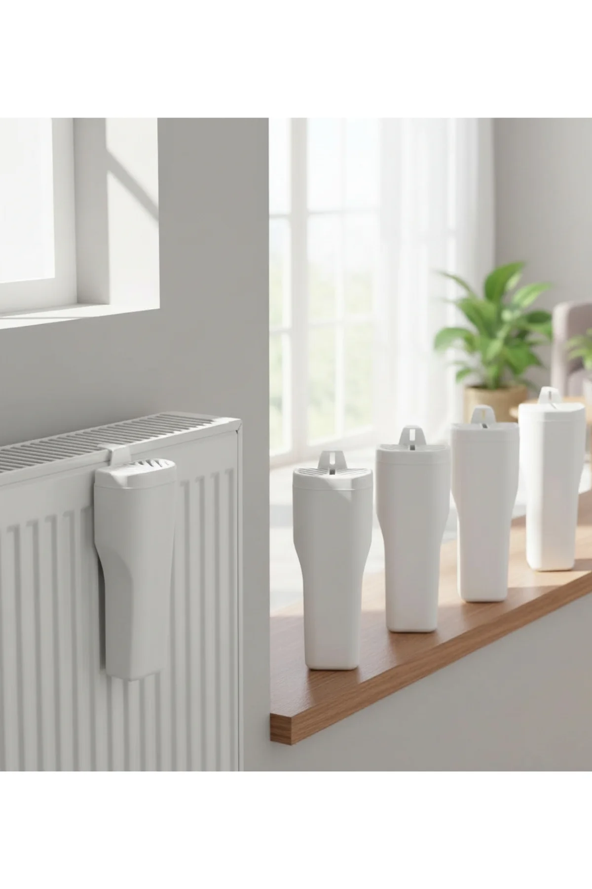 4 Adet Kalorifer Suluğu Seti, Petek Temizleme Fırçası Hediyeli Od