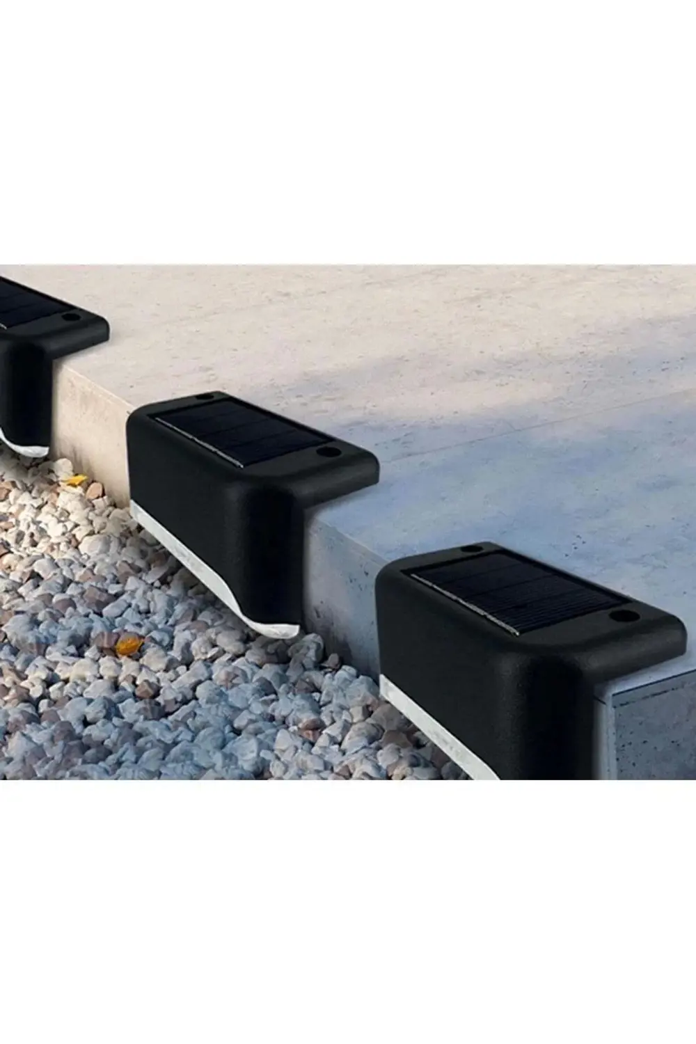 4 Adet L Solar Led Güneş Enerjili Su Geçirmez Köşebent Led Işık M