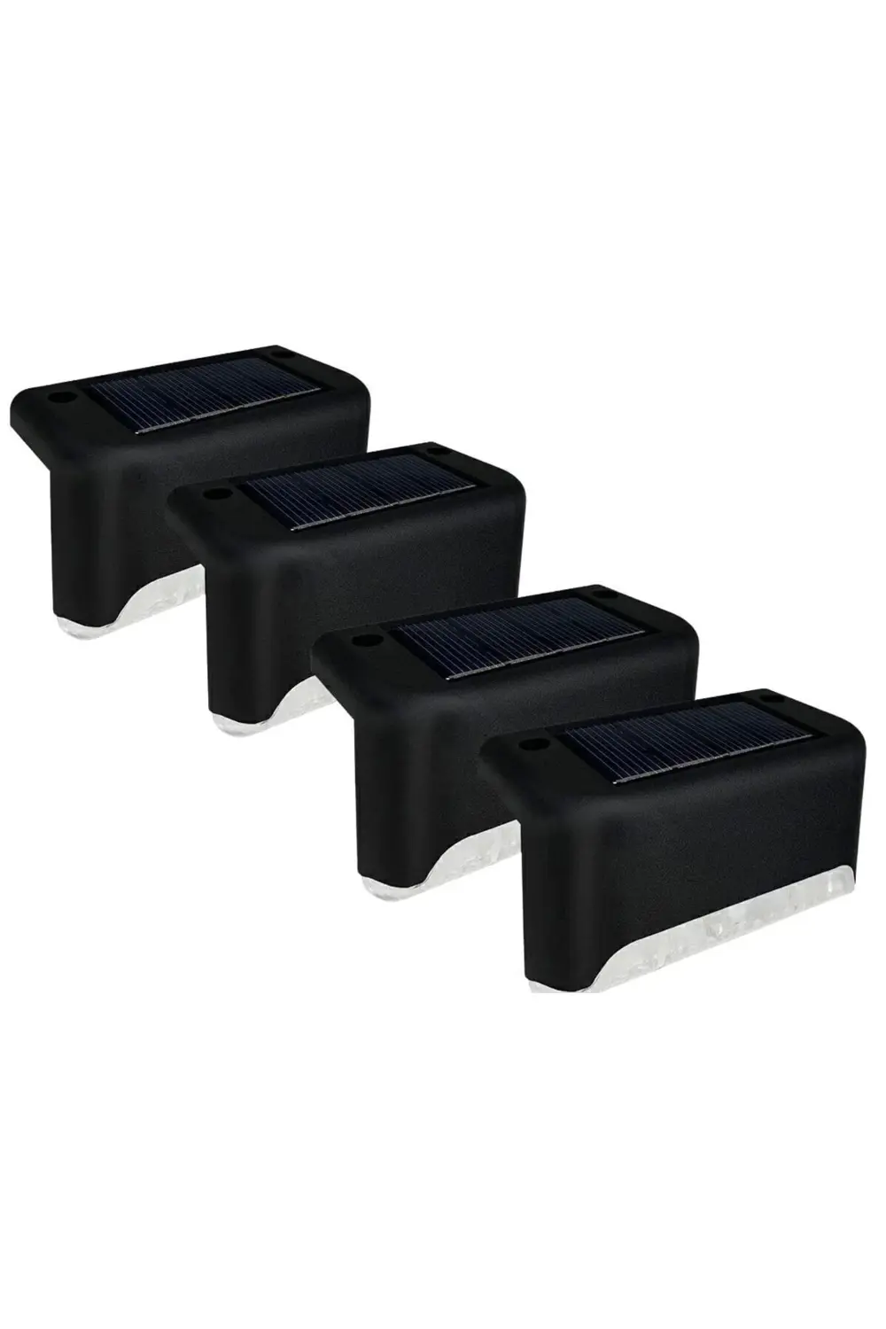 4 Adet L Solar Led Güneş Enerjili Su Geçirmez Köşebent Led Işık M