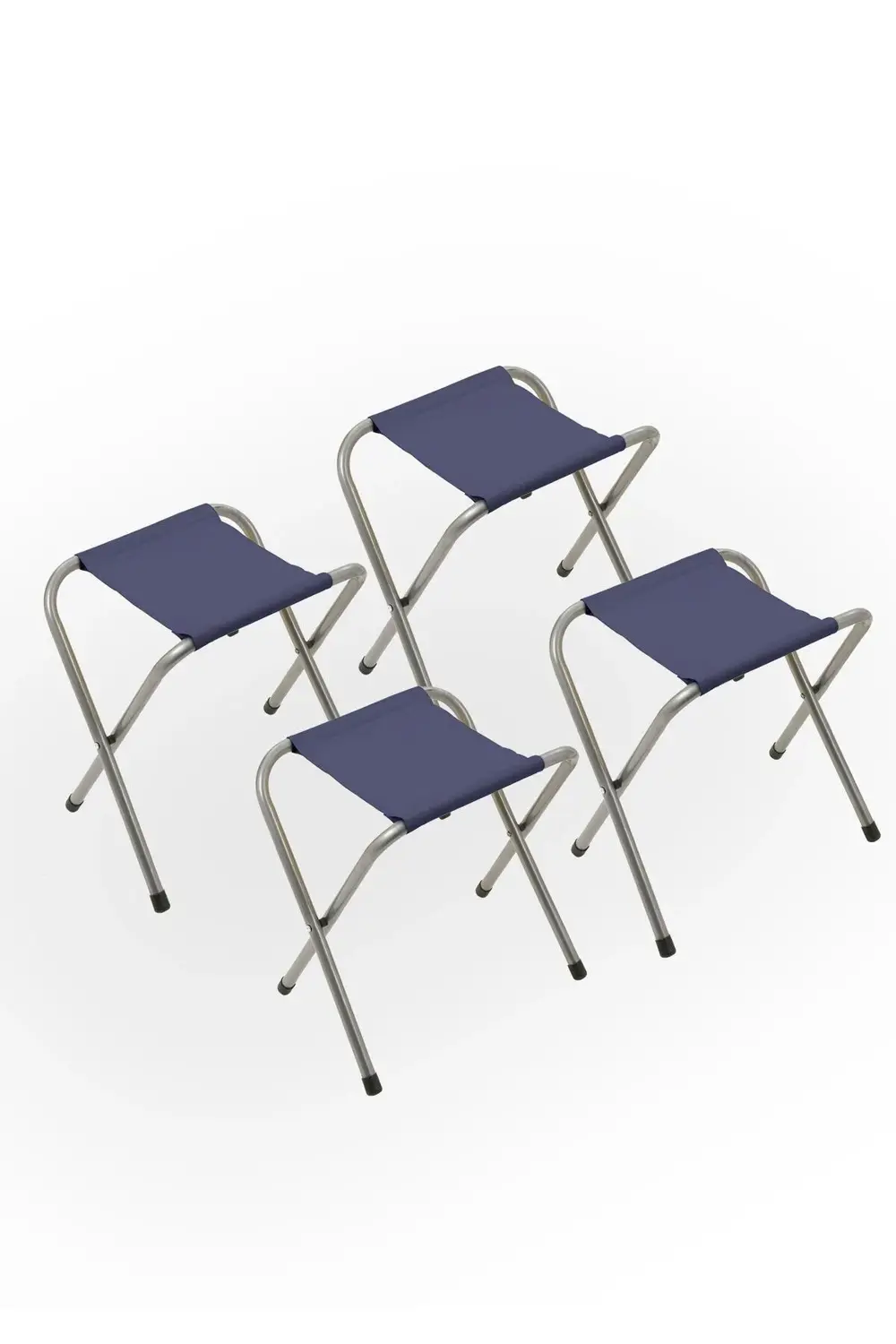 4 Adet Lacivert Tabure Katlanır Balıkçı taburesi, kamp taburesi,