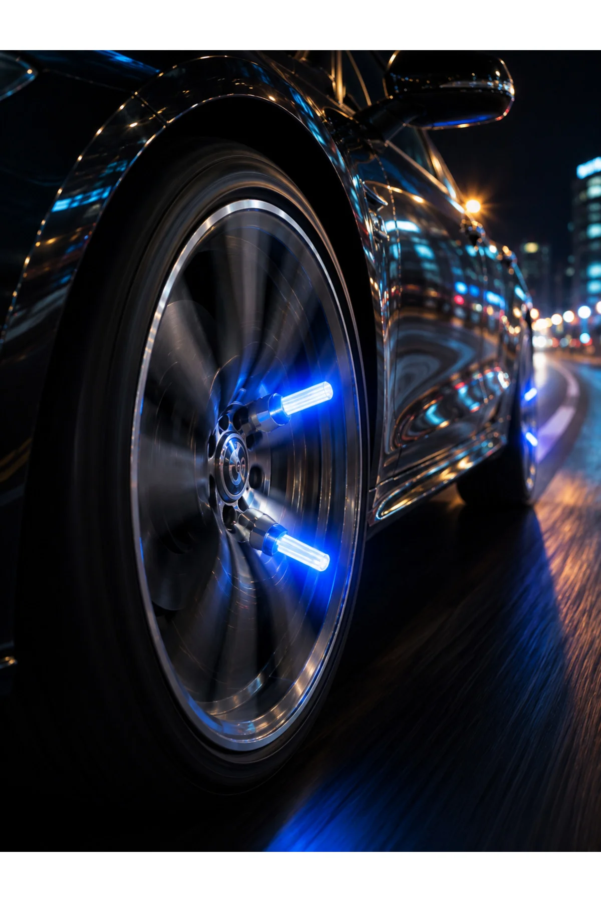 4 Adet LED Lastik Sibop Işığı Otomobil İçin Hareket Sensörlü - Görsel 2