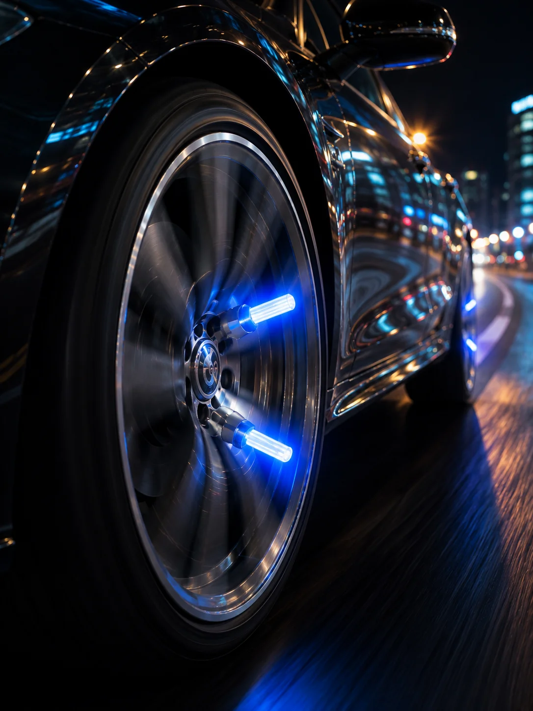 4 Adet LED Lastik Sibop Işığı Otomobil İçin Hareket Sensörlü