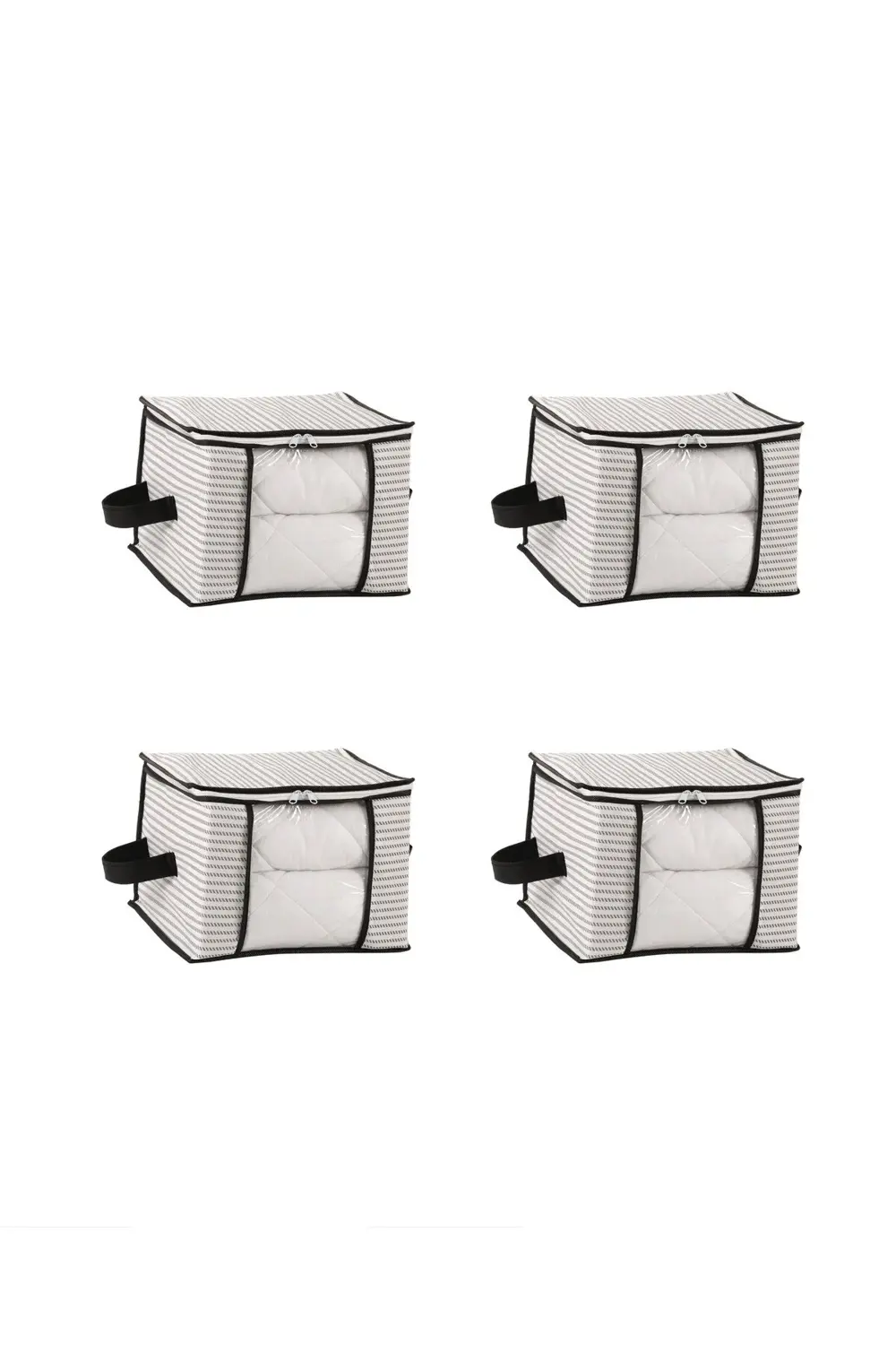 4 Adet Lüks Pencereli Çok Amaçlı Dolap Düzenleyici Hurç Çorap Hur