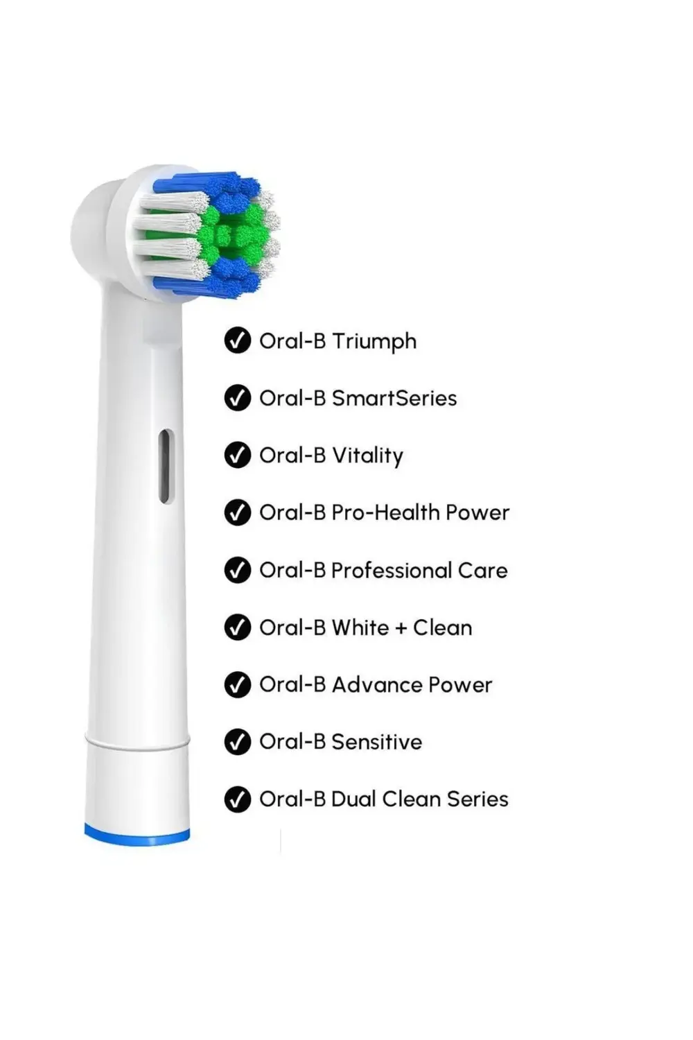 4 Adet Oral B Pilli Ve Elektrikli Diş Fırçalarına Uyumlu Yedek Ba