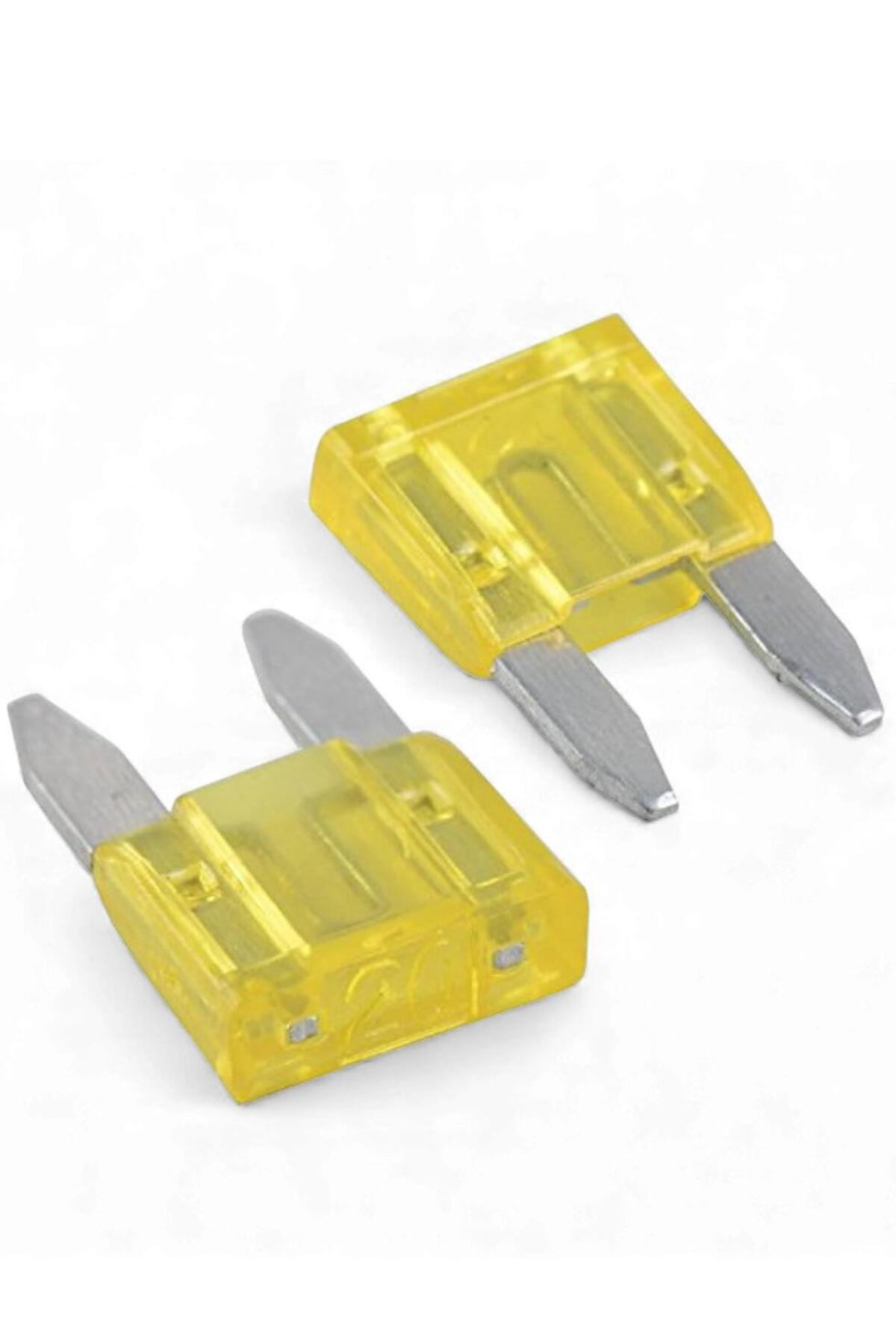 4 adet Oto Sigorta 20 Amper – Mini Tip Bıçaklı Model, 12V/24V Evr