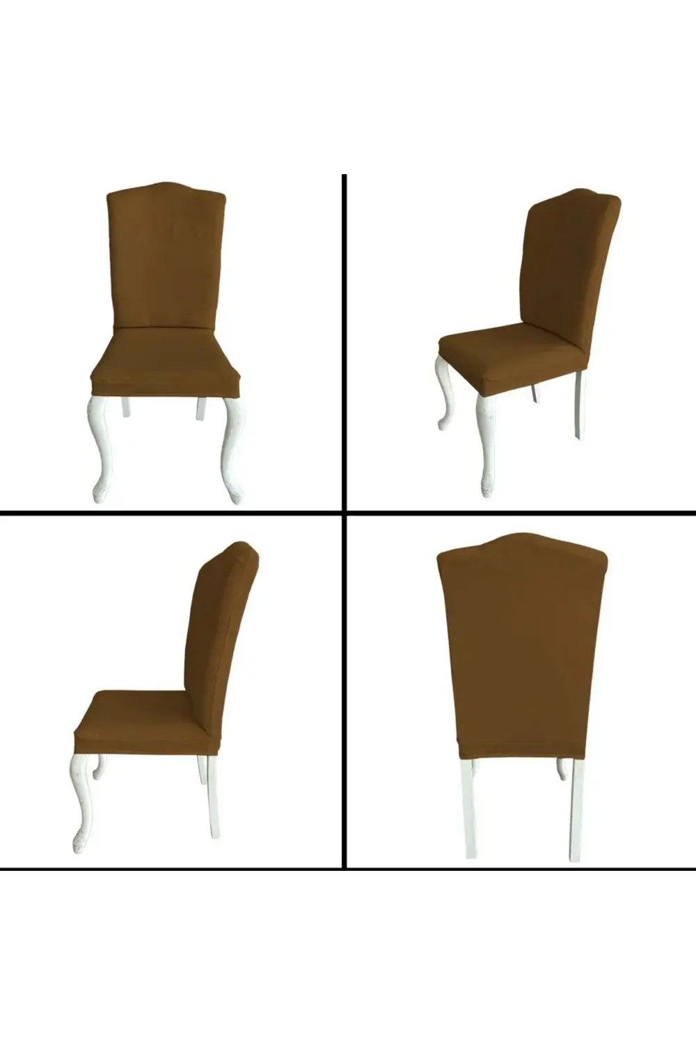 4 Adet Petek Kumaş Avangarde Tipi Sandalye Kılıfı & Sandalye Örtü