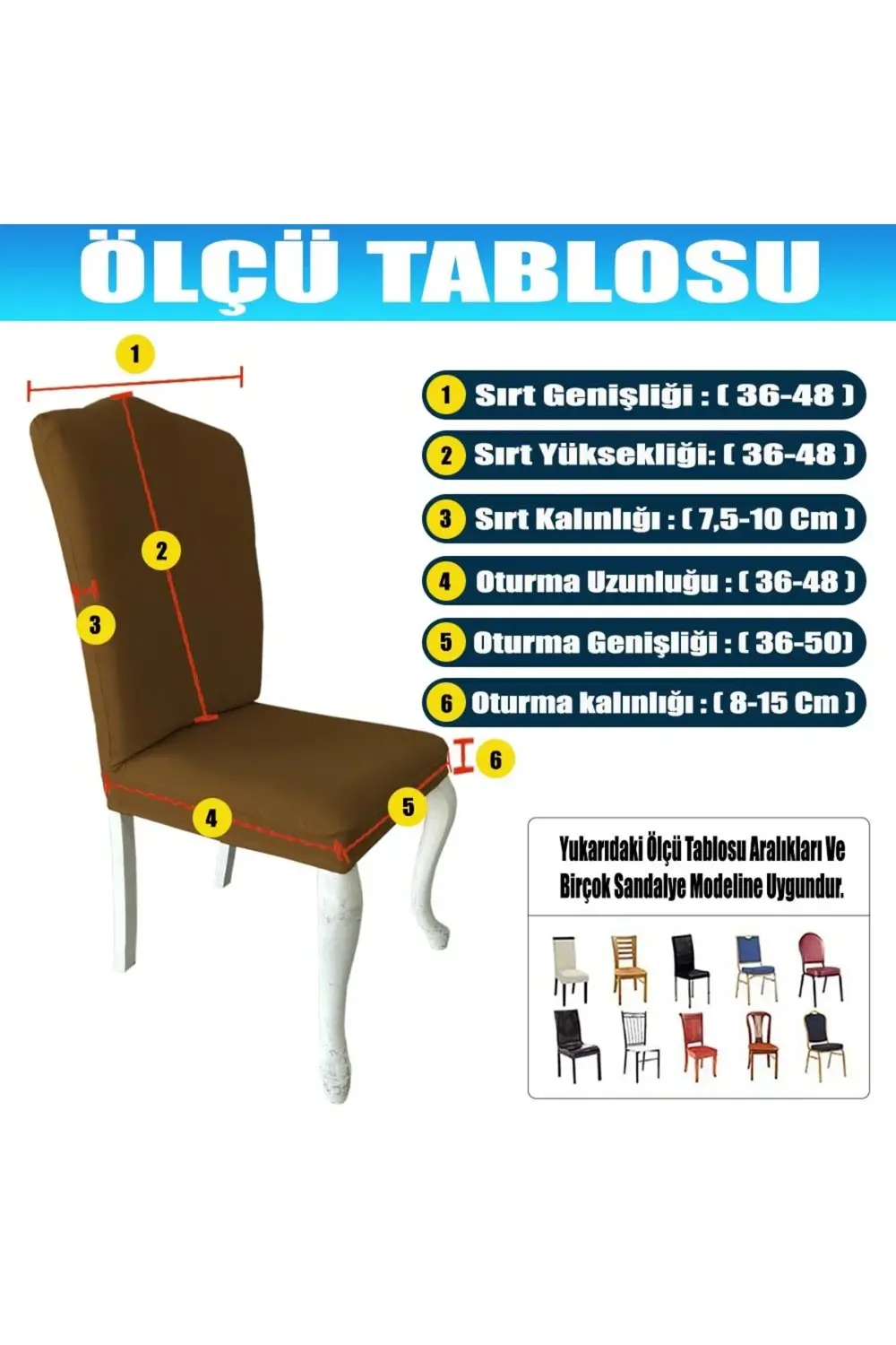 4 Adet Petek Kumaş Avangarde Tipi Sandalye Kılıfı & Sandalye Örtü