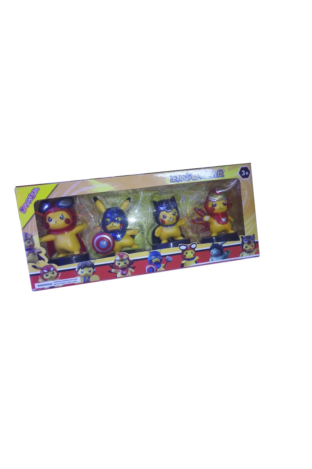 4 Adet pokemon pikaçu figür kutulu pikachu oyuncak