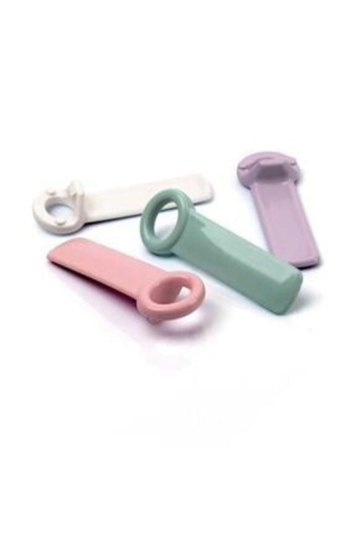 4 Adet Renkli Sert Plastik Gazoz Kavanoz Ve Şişe Kapağı Açacağı K