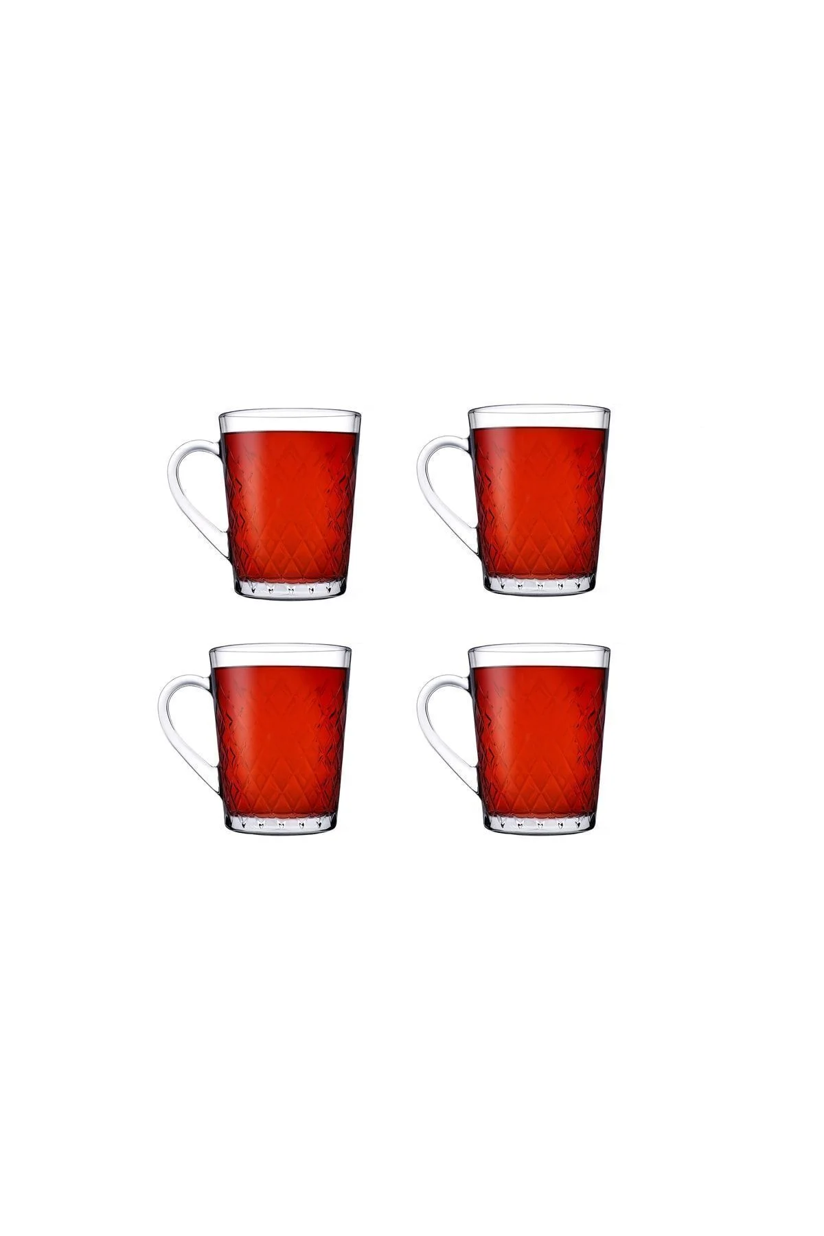 4 Adet Ruby Kulplu Bardak 4 Adet Ruby Kulplu Bardak