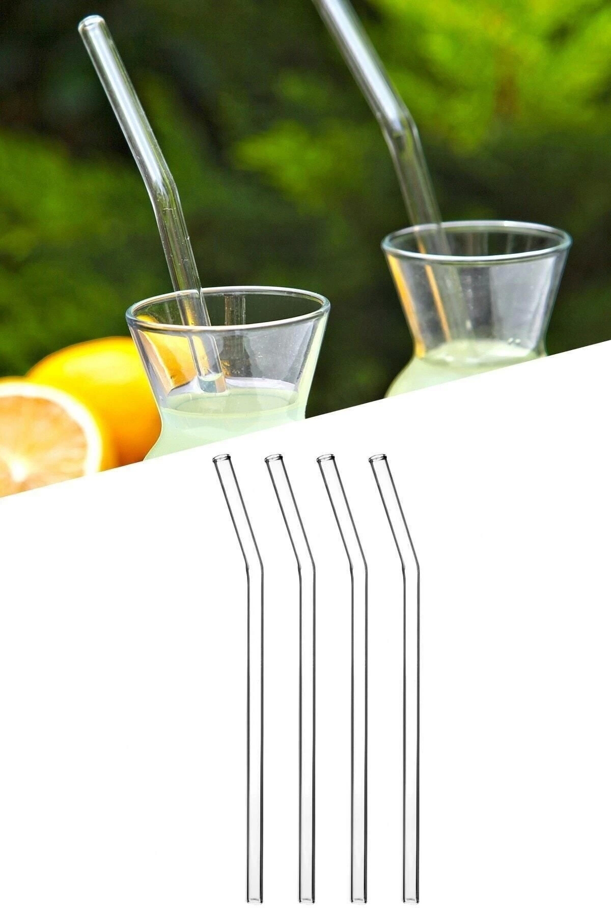 4 Adet Şeffaf Cam Pipet Seti