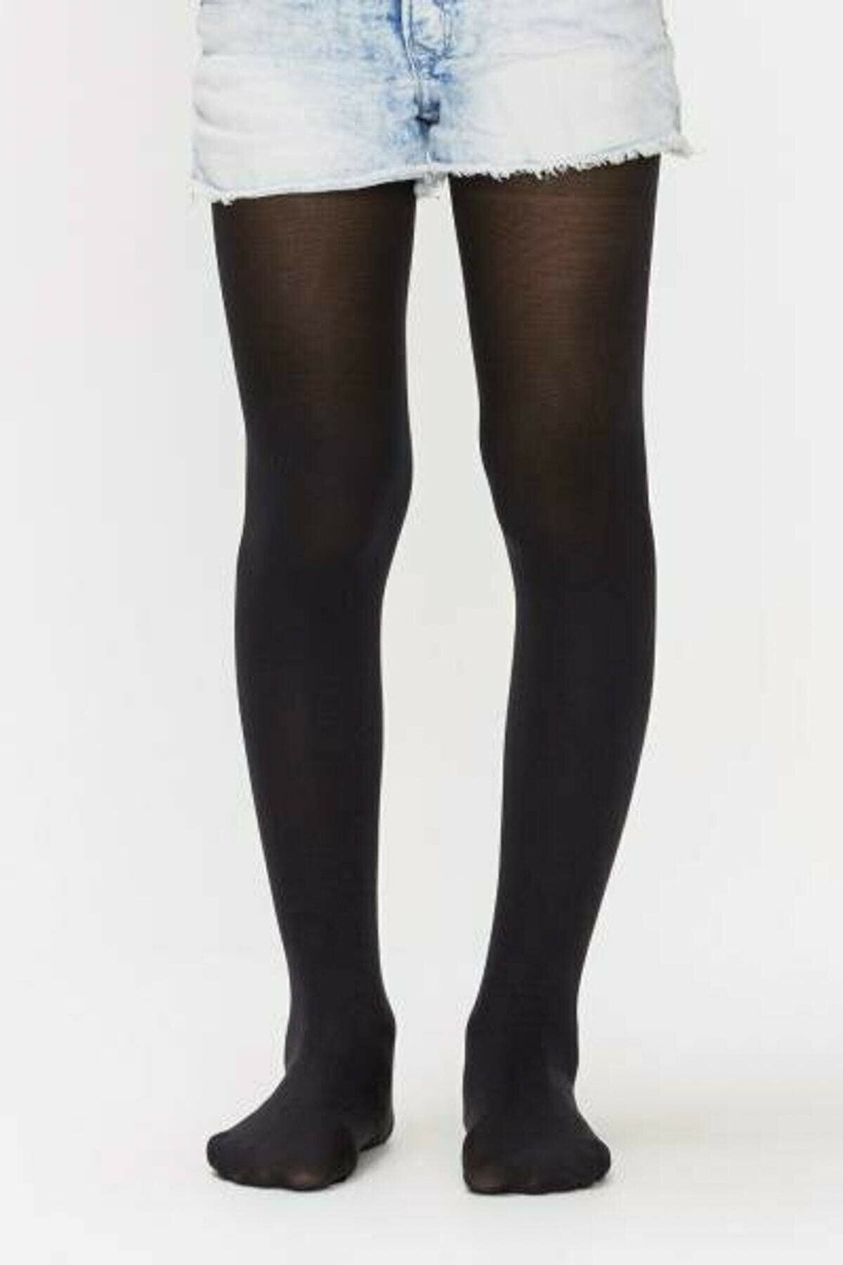 Penti 4 Adet Siyah Renk Mikro 40 Çocuk Külotlu Çorap