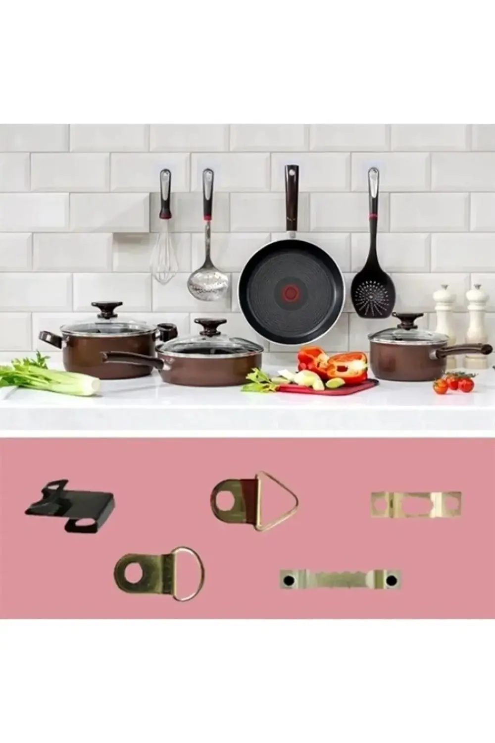 4 Adet Süper Güçlü Çerçeve Askısı Matkap Delme Yok Pin Delgisiz Y