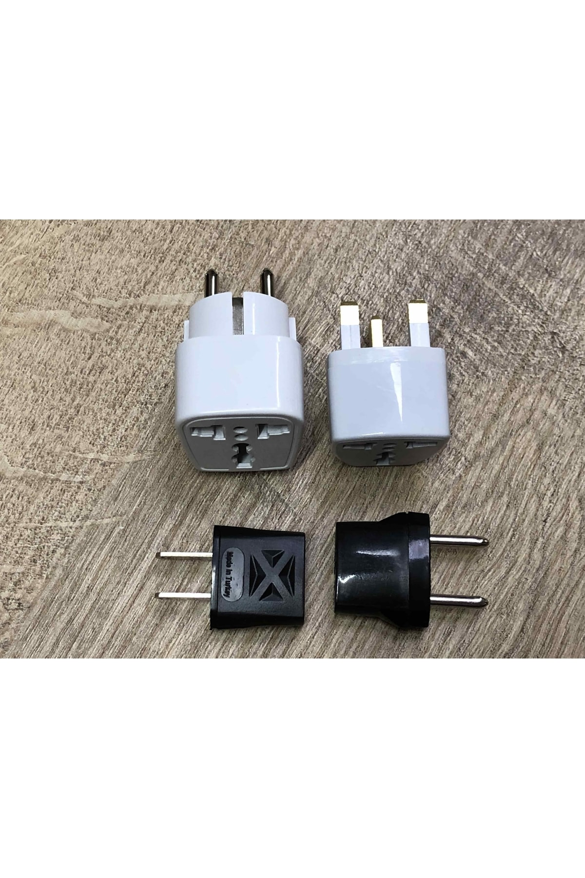 4 Adet Ulusal Elektrik Pirz Dönüştürücü Seti Amerikan Ingiliz Ara