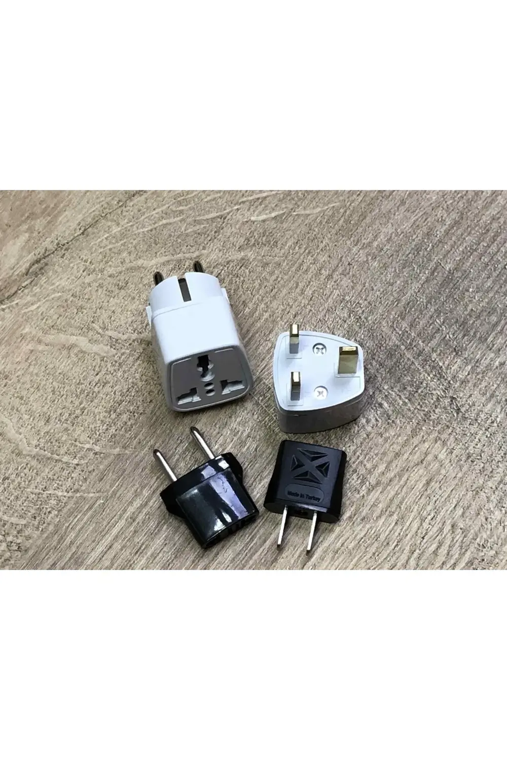 4 Adet Ulusal Elektrik Pirz Dönüştürücü Seti Amerikan Ingiliz Ara
