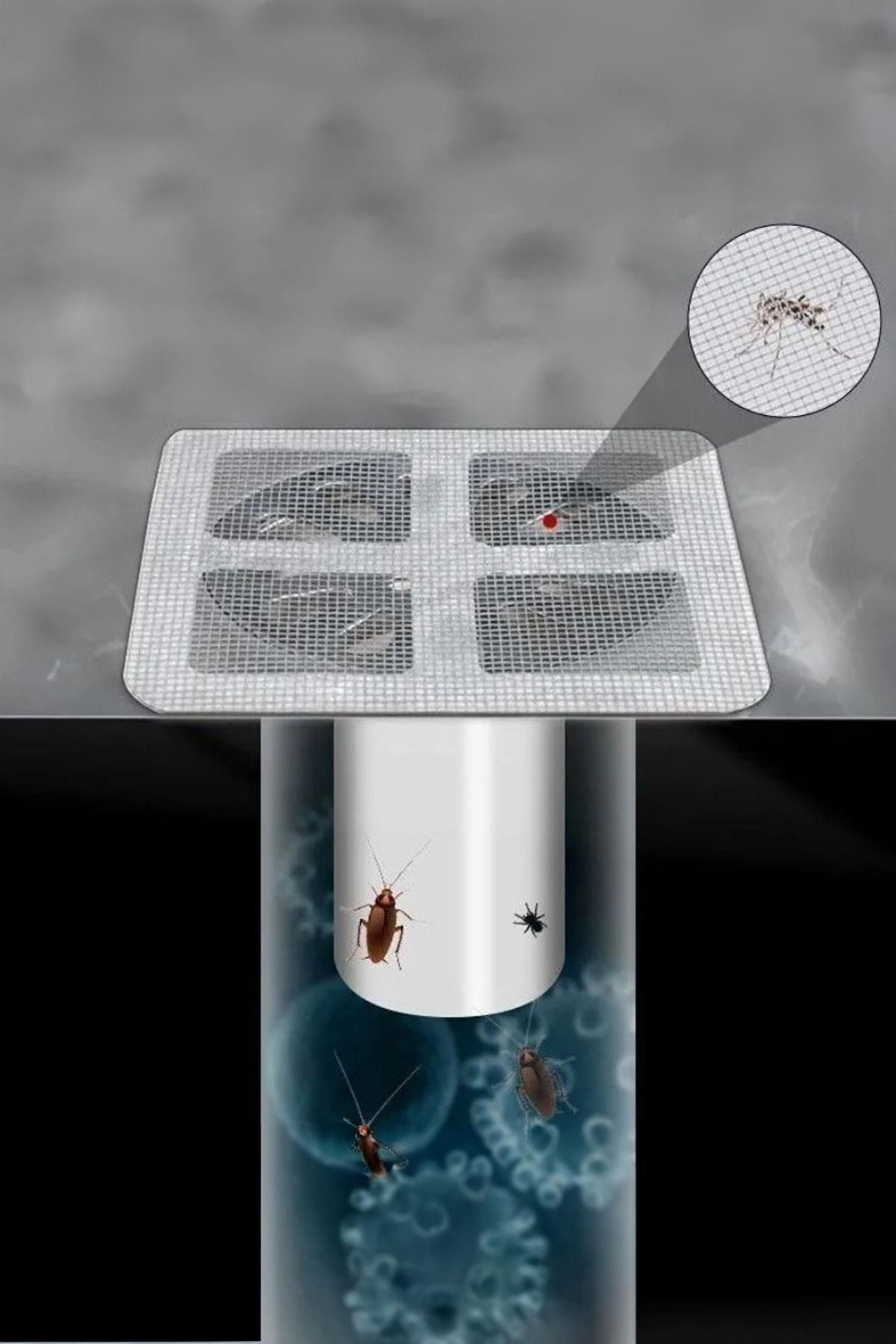 4 Adet Yapışkanlı Gider Kapatacı Lavabo Tıkacı Gider Kapağı