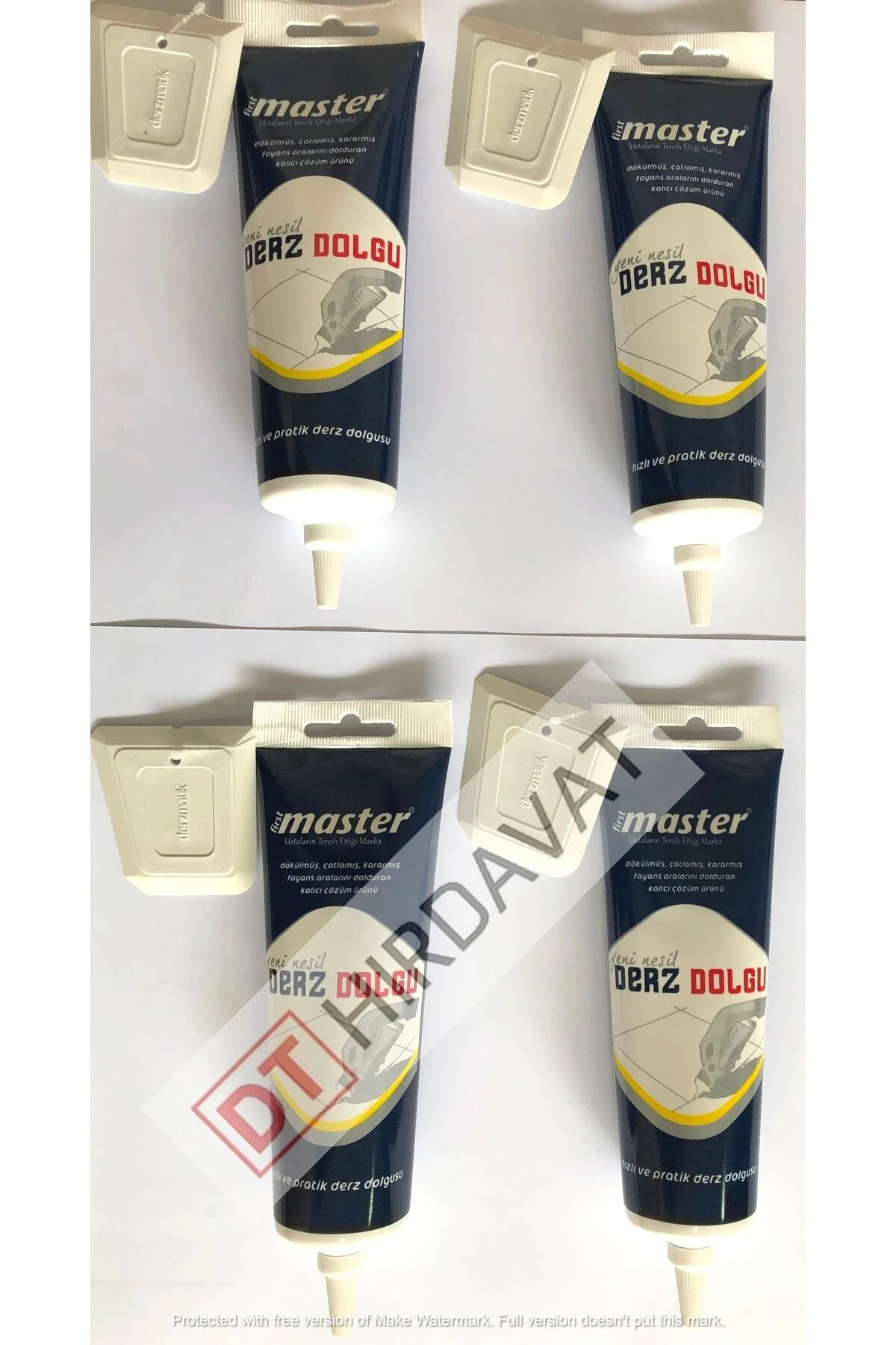 4 Adet Yeni Nesil Büyük Boy Derz Dolgu 350gr Derzmatik Beyaz Renk(raf Ömrü : 3 Yıl )