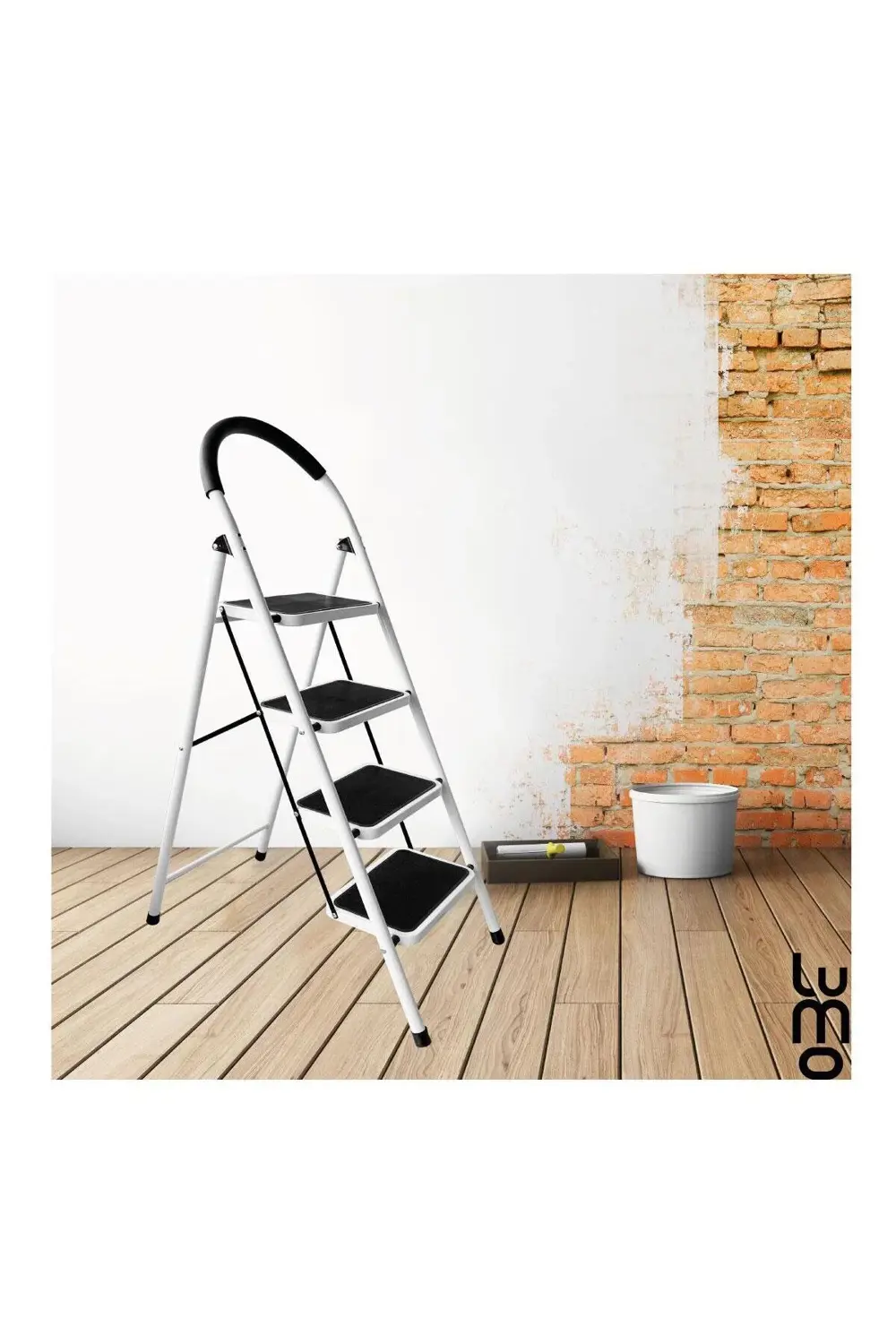 4 Basamaklı Katlanır Merdiven | Kaymaz Geniş Basamaklı Ev & Mutfa