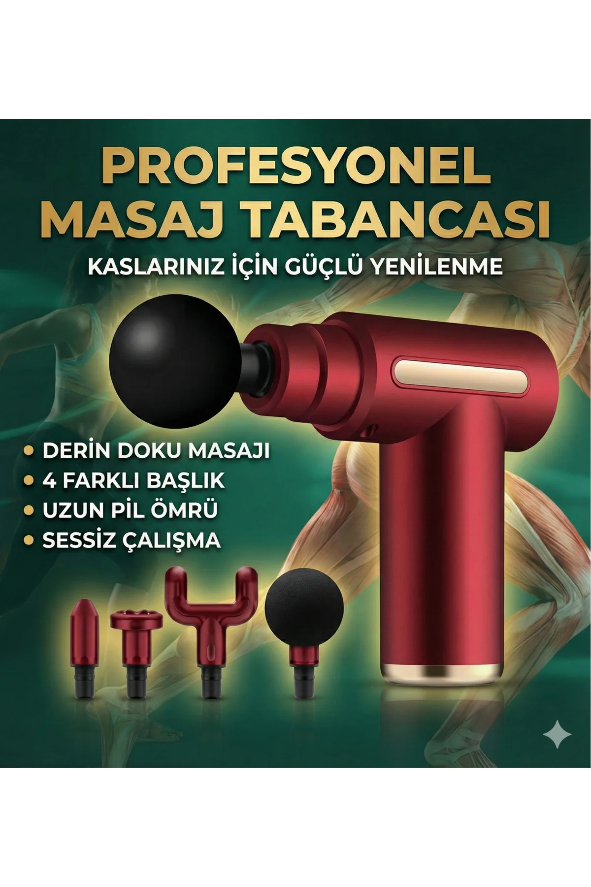 4 Başlıklı 6 Kademeli Titreşimli Şarjlı Mini Masaj Aleti 4 Başlıklı 6 Kademeli Titreşimli Şarjlı Mini Masaj Aleti - Görsel 3