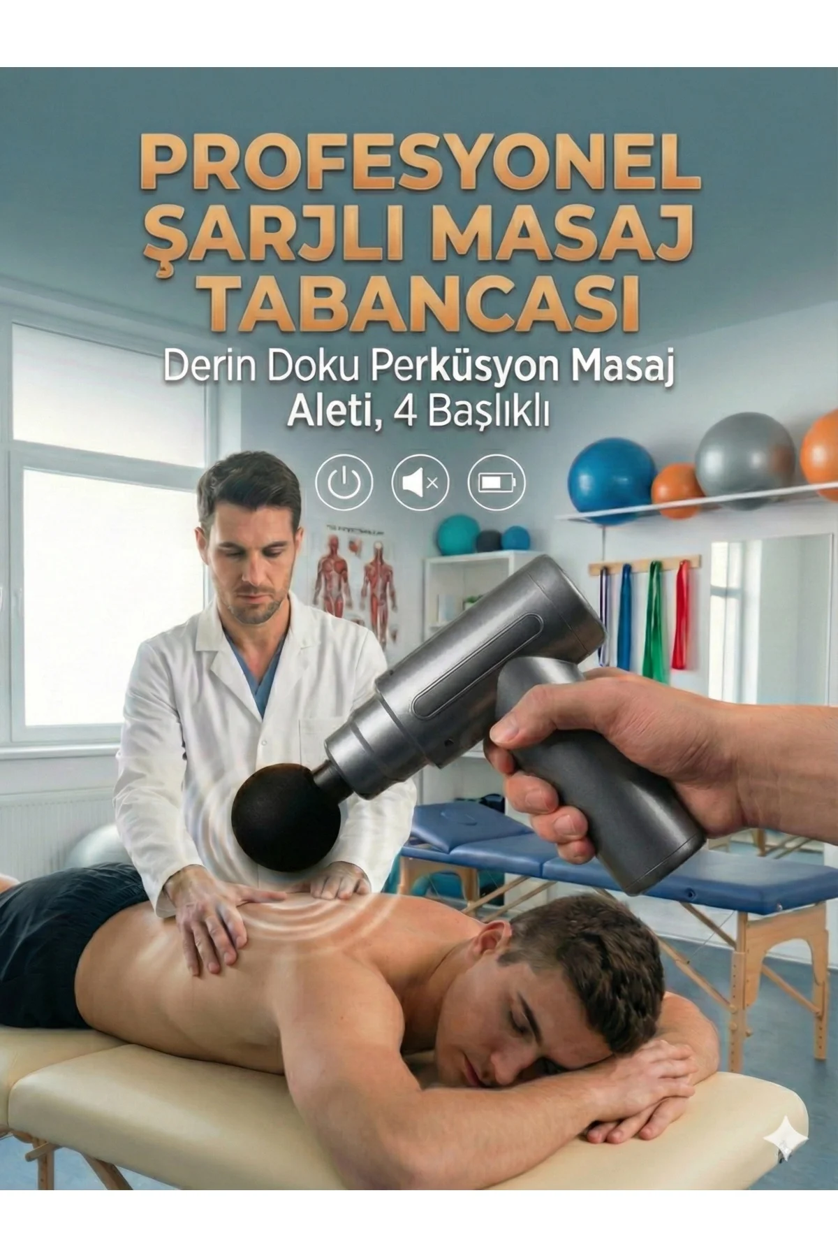 4 Başlıklı 6 Kademeli Titreşimli Şarjlı Mini Masaj Aleti 4 Başlıklı 6 Kademeli Titreşimli Şarjlı Mini Masaj Aleti - Görsel 5