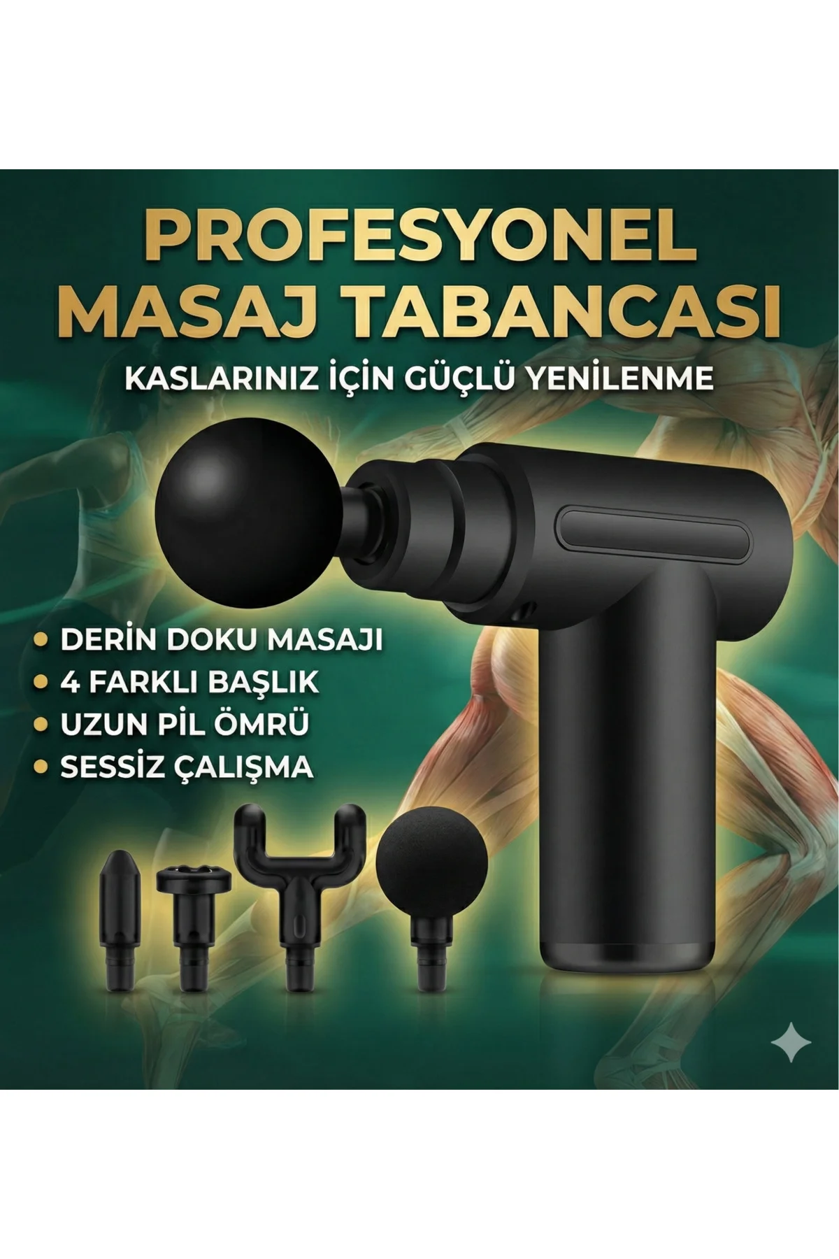 4 Başlıklı 6 Kademeli Titreşimli Şarjlı Mini Masaj Aleti 4 Başlıklı 6 Kademeli Titreşimli Şarjlı Mini Masaj Aleti - Görsel 4