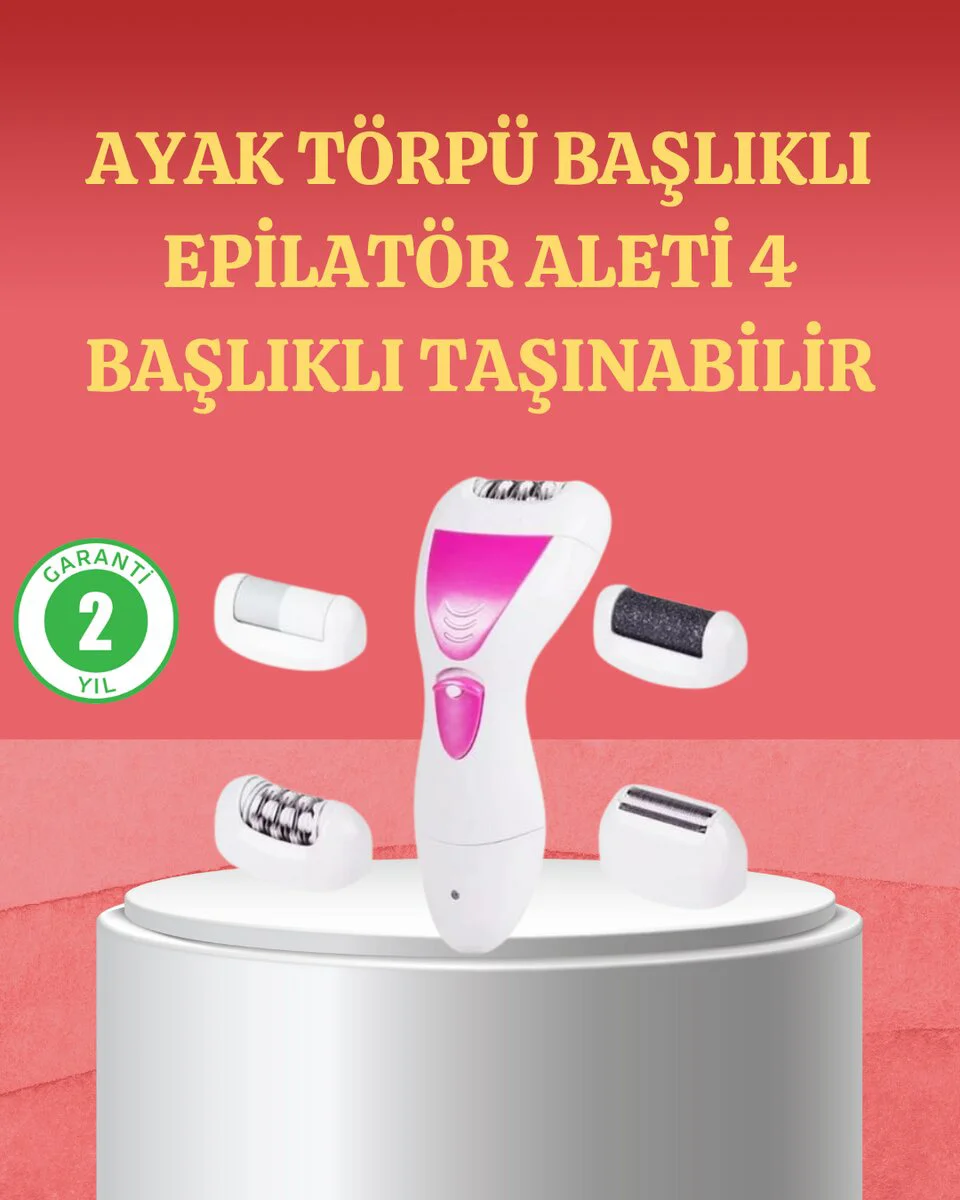 4 Başlıklı Kablosuz Epilasyon Cihazı - Tırnak ve Ayak Bakımı Ünitesi