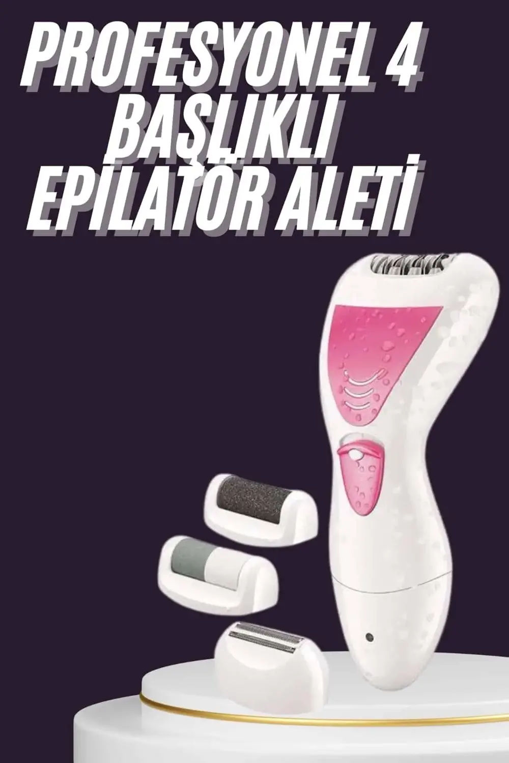 4 Başlıklı Lazer Öncesi Kısaltma Epilasyon Aleti Epilatör Çok Ama