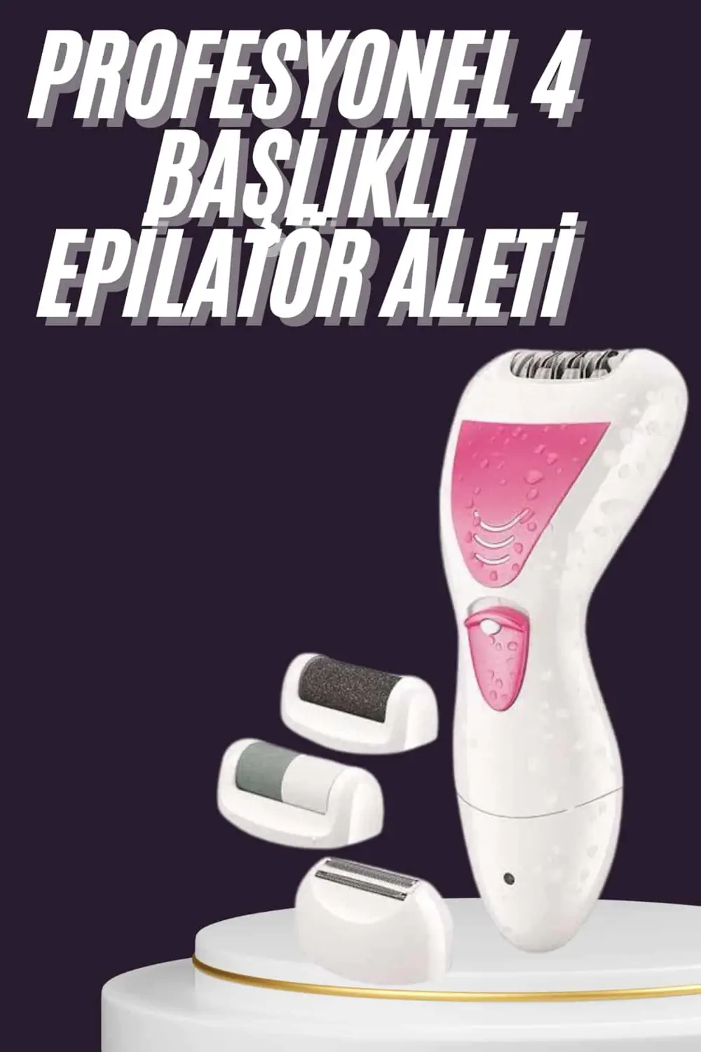 4 Başlıklı Lazer Öncesi Kısaltma Epilasyon Aleti Epilatör Çok Ama