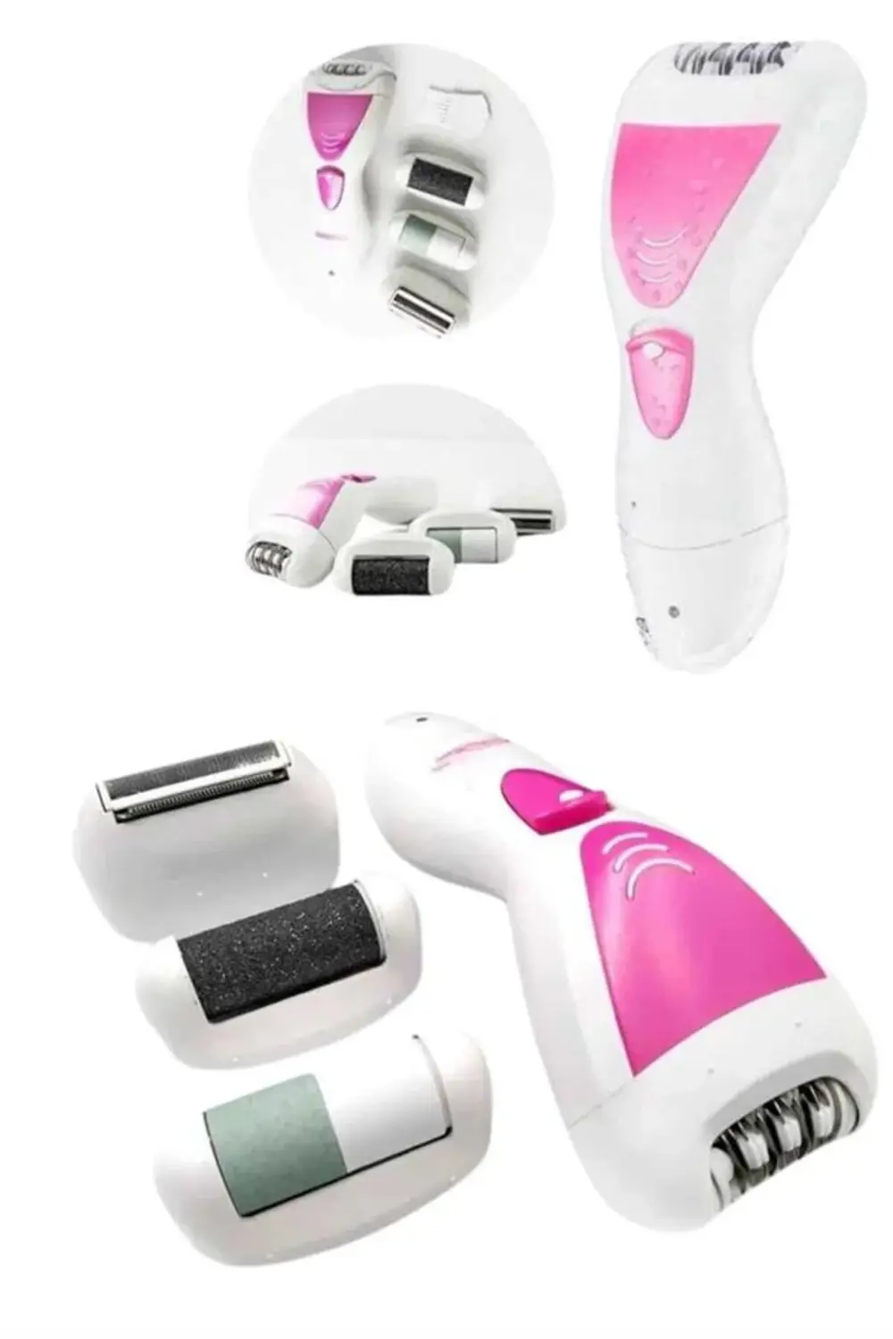 4 Başlıklı Lazer Öncesi Kısaltma Epilasyon Aleti Epilatör Çok Ama