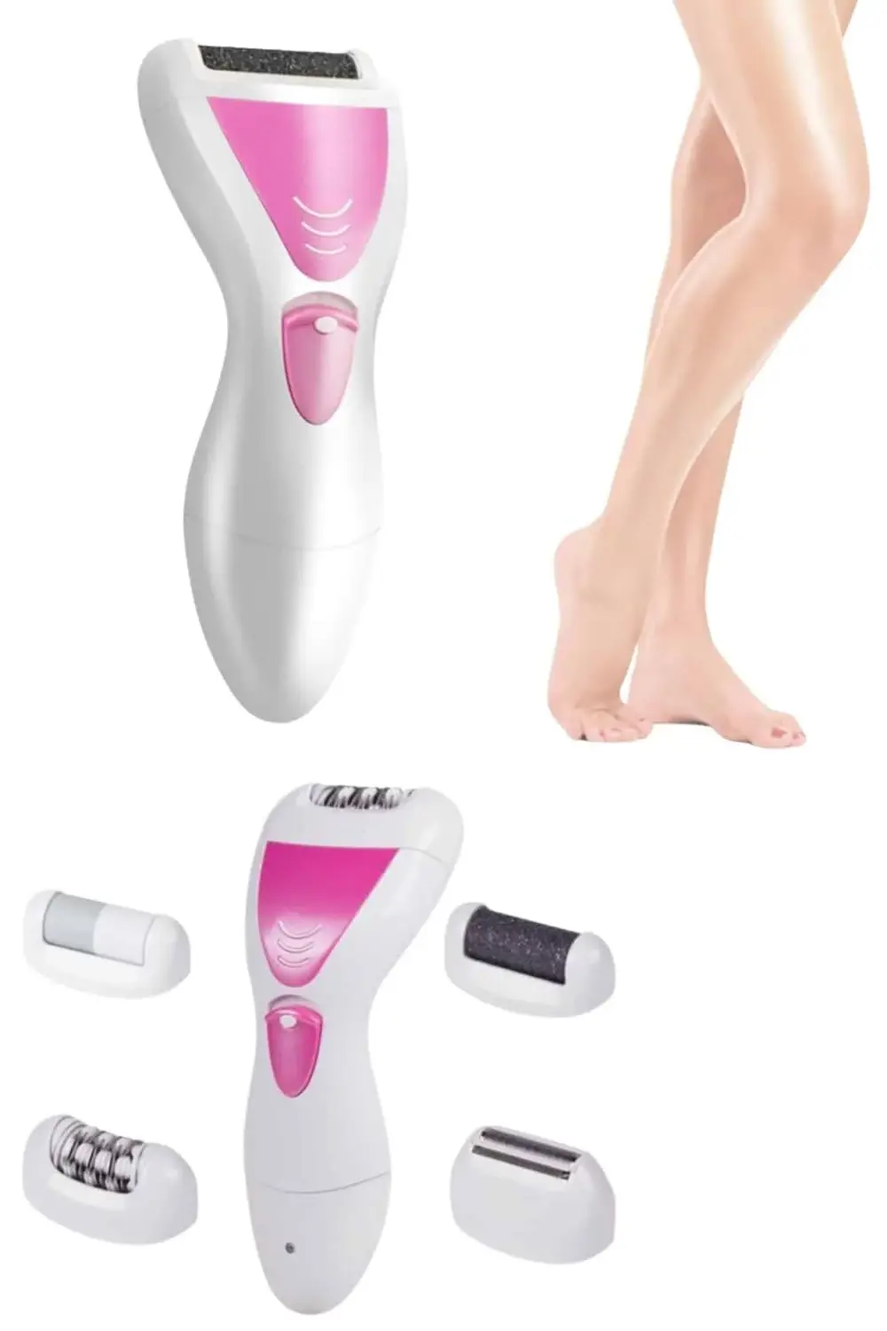 4 Başlıklı Lazer Öncesi Kısaltma Epilasyon Aleti Epilatör Çok Ama