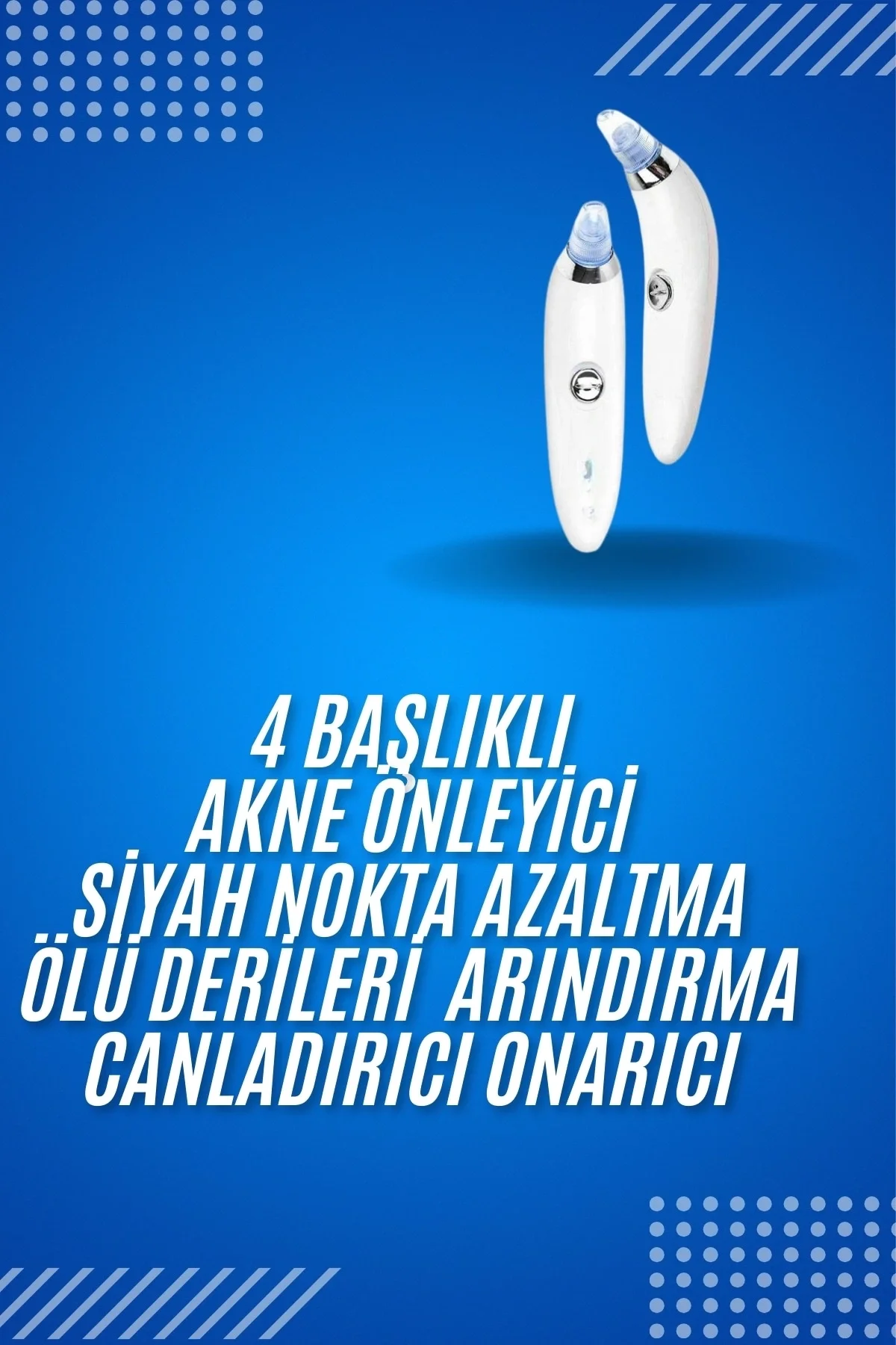 4 Başlıklı Pilli Vakumlu Siyah Nokta Temizleyici Akne Ve Sivilce Önleyici 4 Başlıklı Pilli Vakumlu Siyah Nokta Temizleyici Akne Ve Sivilce Önleyici