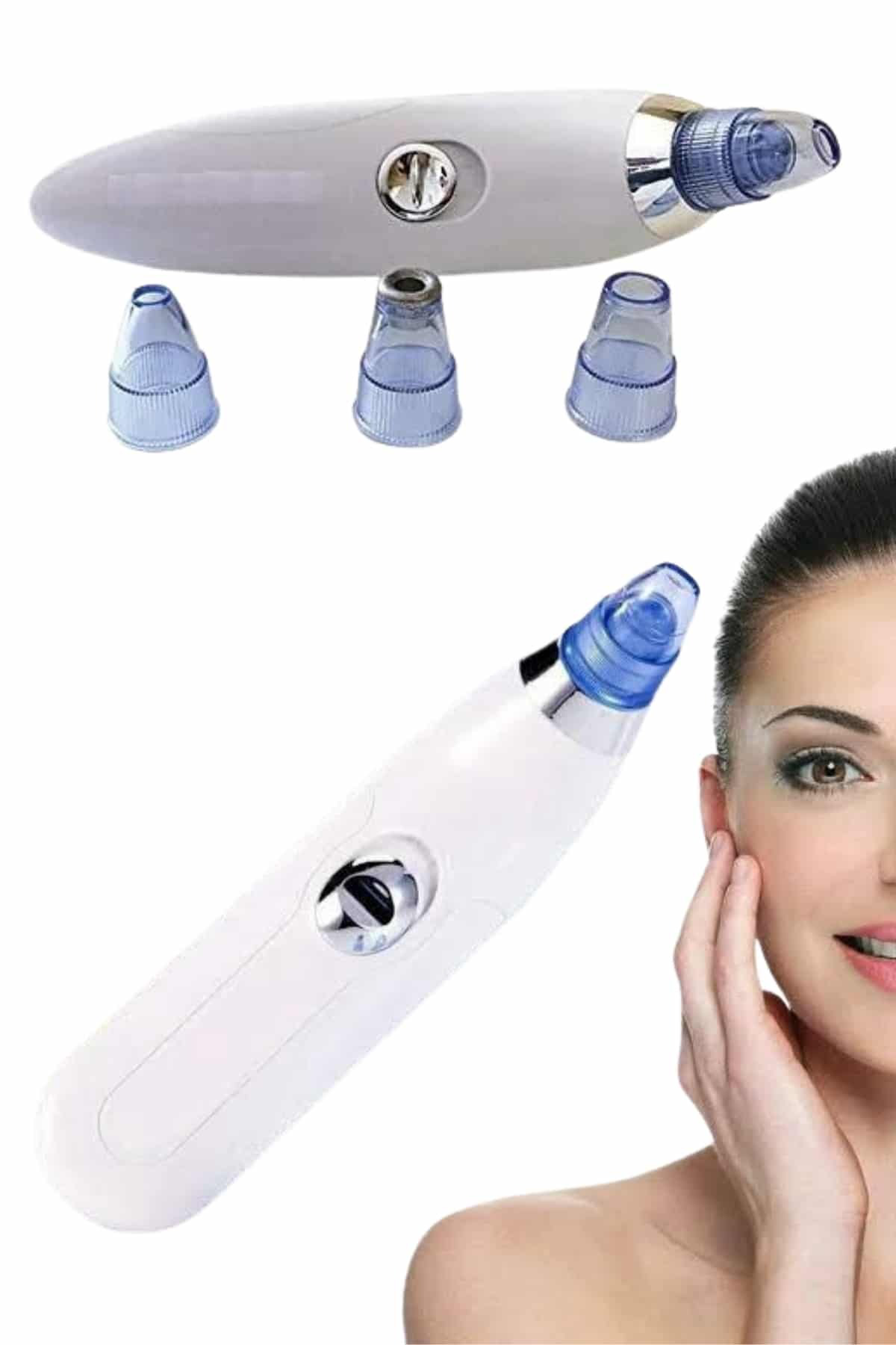 4 Başlıklı Pilli Vakumlu Siyah Nokta Temizleyici Akne Ve Önleyici