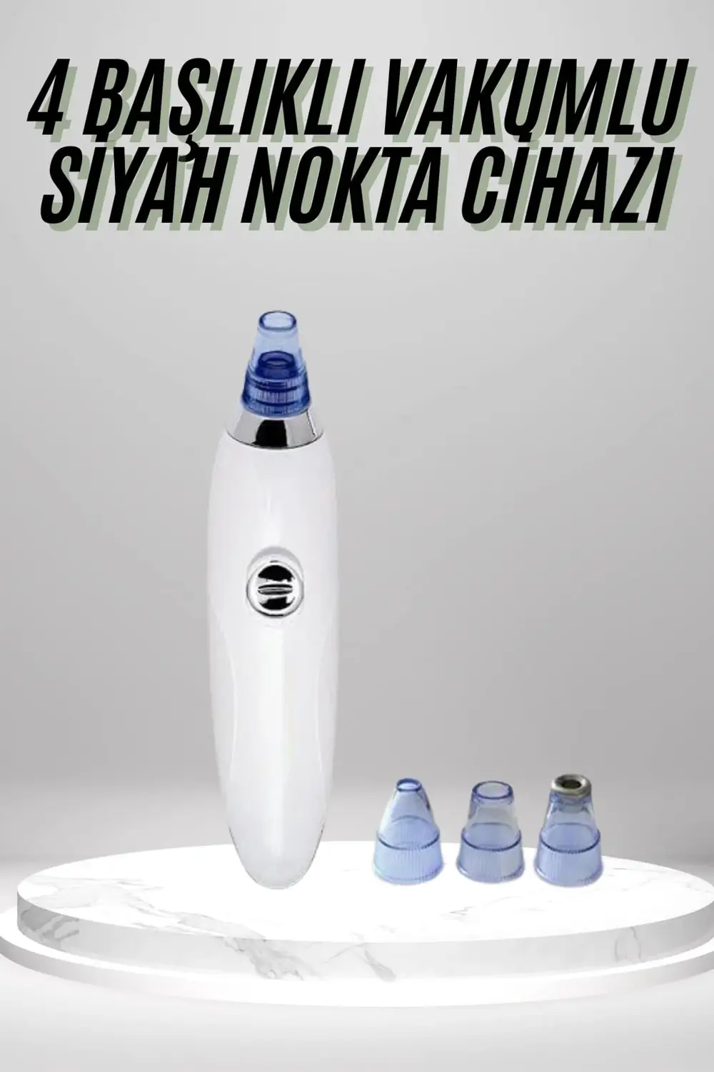 4 Başlıklı Pilli Vakumlu Siyah Nokta Temizleyici Akne Ve Sivilce