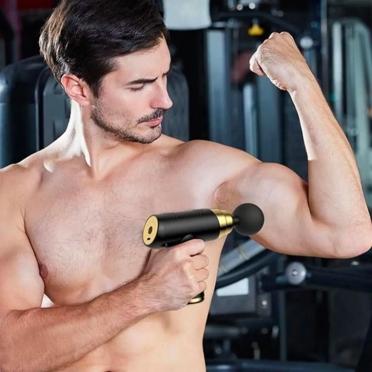 4 Başlıklı USB Şarj Olabilen Masaj Tabancası 4 Başlıklı USB Şarj Olabilen Masaj Tabancası