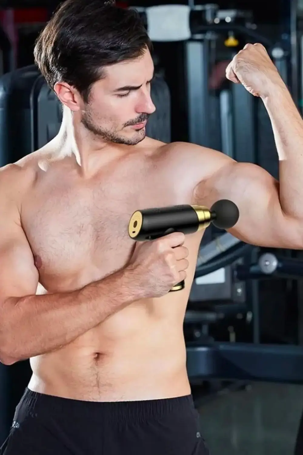 ® 4 Başlıklı USB Şarj Olabilen Masaj Tabancası