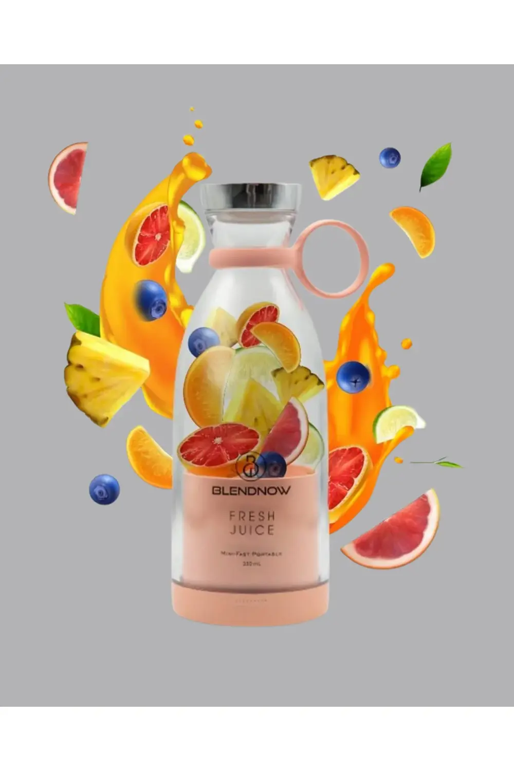 4 Bıçaklı Gıda Sınıfı Paslanmaz Çelik Taşınabilir Blender