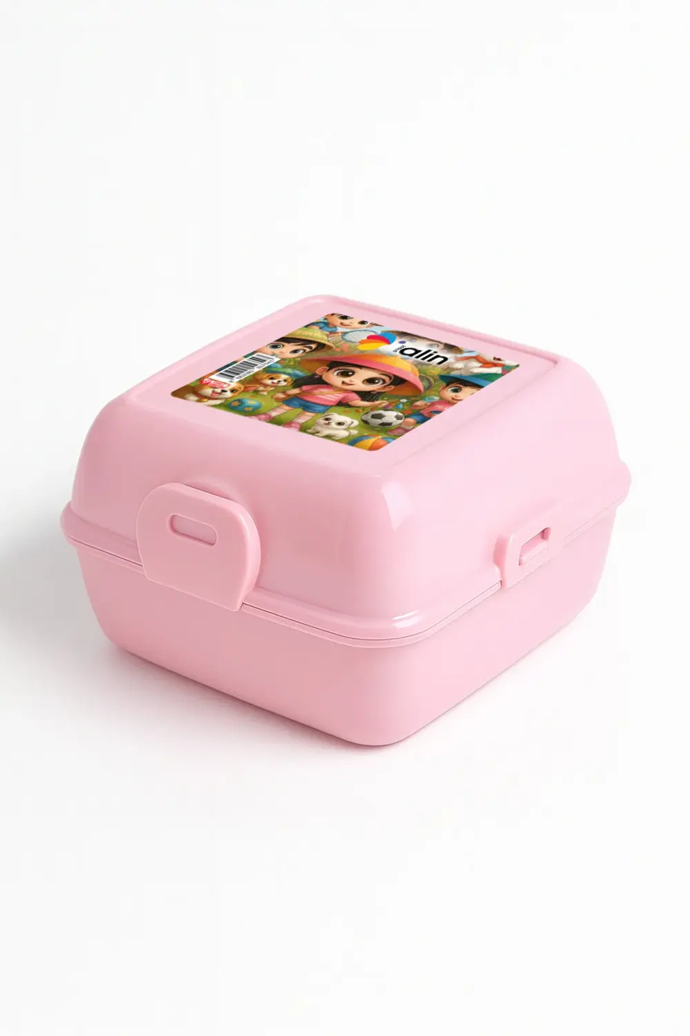 4 Bölmeli Çocuk Beslenme Kutusu Kaşık ve Çatallı - Yemek Saklama