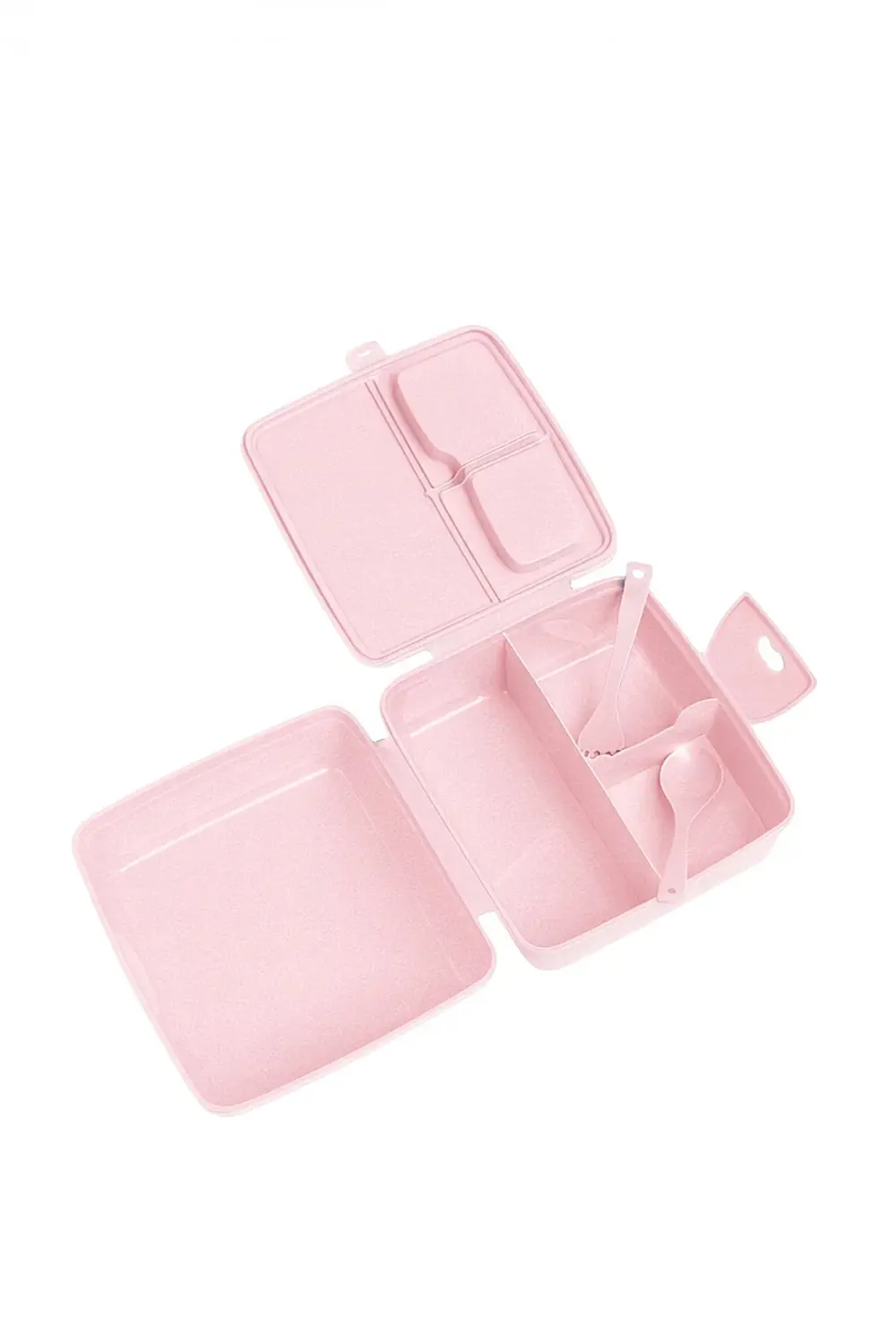 4 Bölmeli Çocuk Beslenme Kutusu Kaşık ve Çatallı - Yemek Saklama