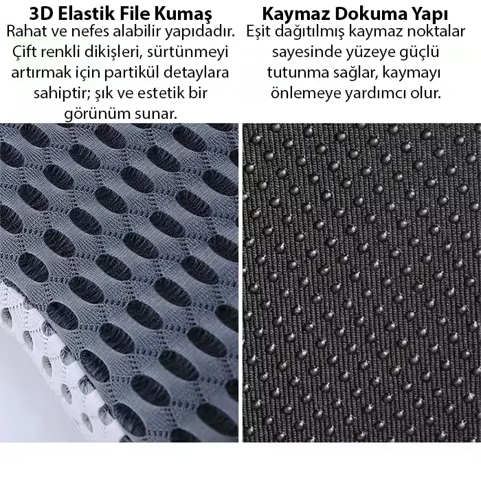4 Boyutlu Hafızalı Ortopedik Oturma Minderi - Ev ve Araç İçin Ergonomik Minder 5775