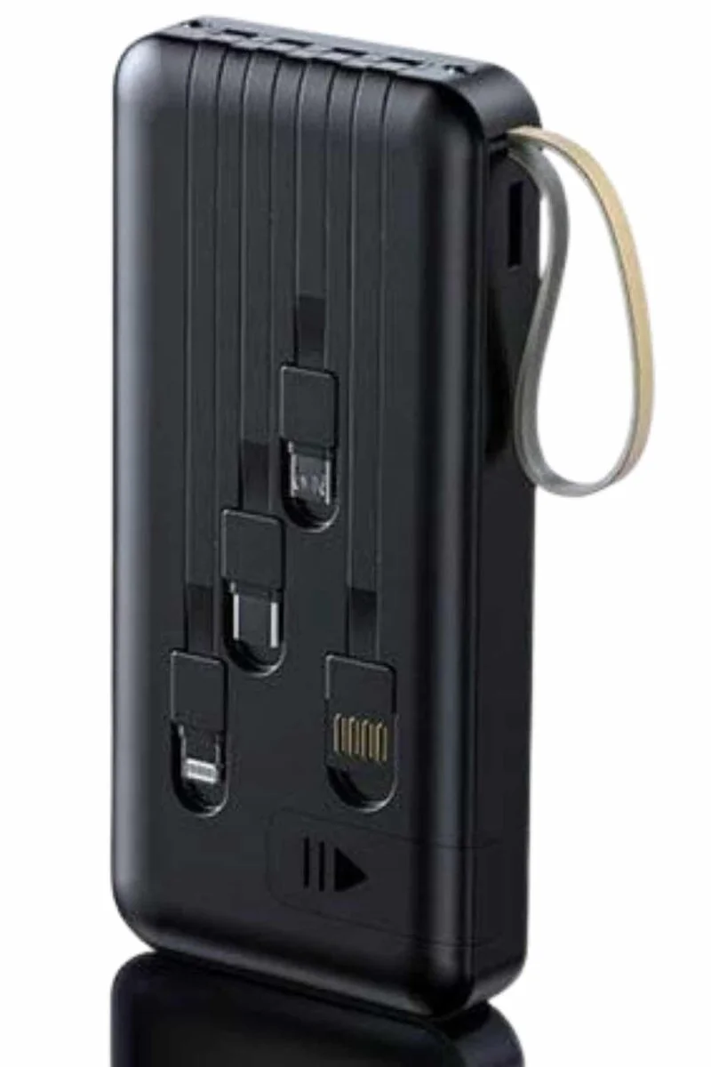 4 Çıkışlı 20.000 mAh Powerbank - Uzun Pil Ömürlü Taşınabilir Şarj Cihazı