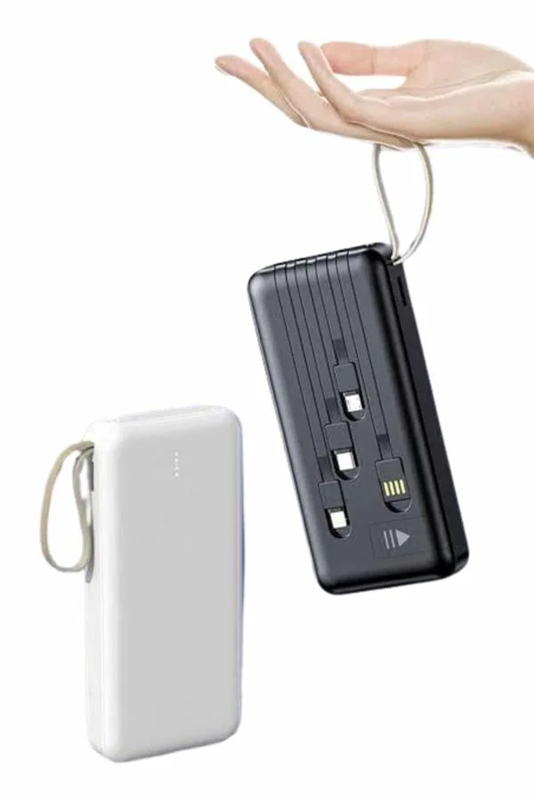 4 Çıkışlı 20.000 Mah Powerbank Uzun Pil Ömürlü Taşınabilir