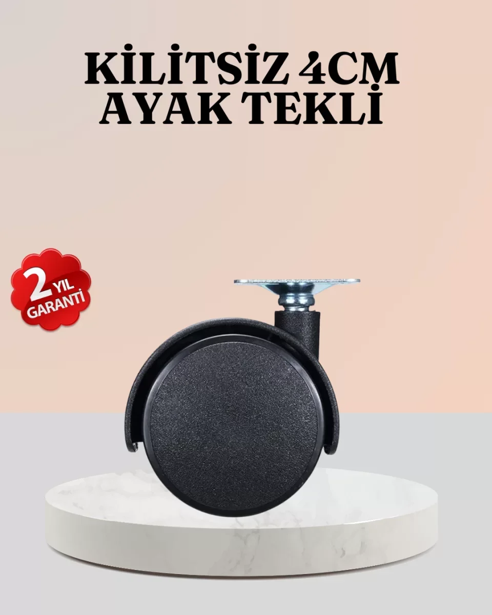 4 cm Çap Kilitsiz Tekerlek Ayağı Tekli Hafif Mobilyalar İçin - Lisinya 4 cm Çap Kilitsiz Tekerlek Ayağı Tekli Hafif Mobilyalar İçin - Lisinya