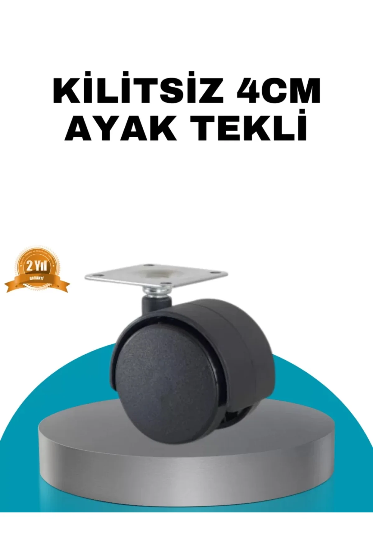 4 Cm Kilitsiz Masa Ayağı Tekli Sessiz Ve Akıcı Hareket