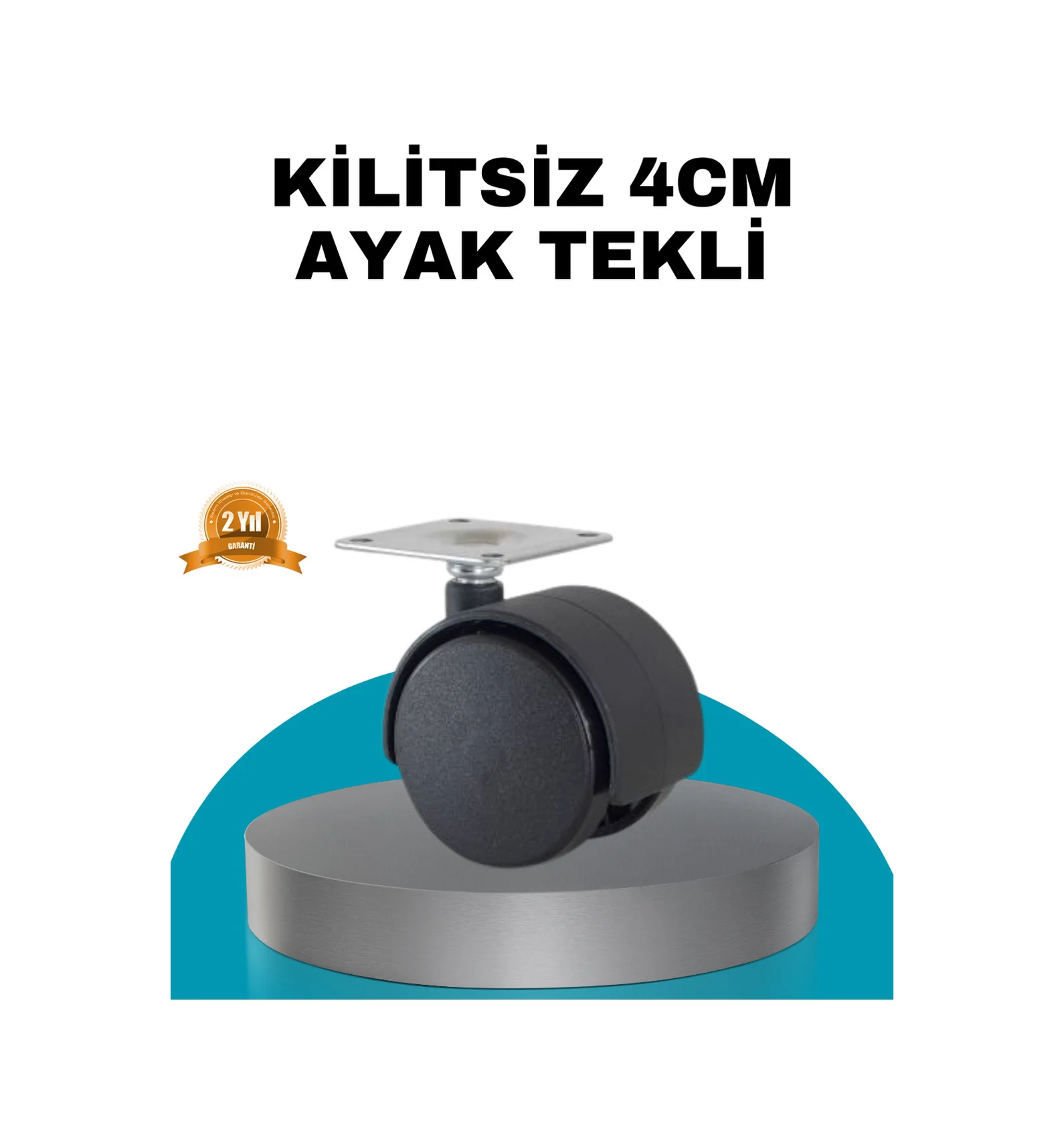 4 Cm Kilitsiz Masa Ayağı Tekli Sessiz Ve Akıcı Hareket - Lisinya Diğer