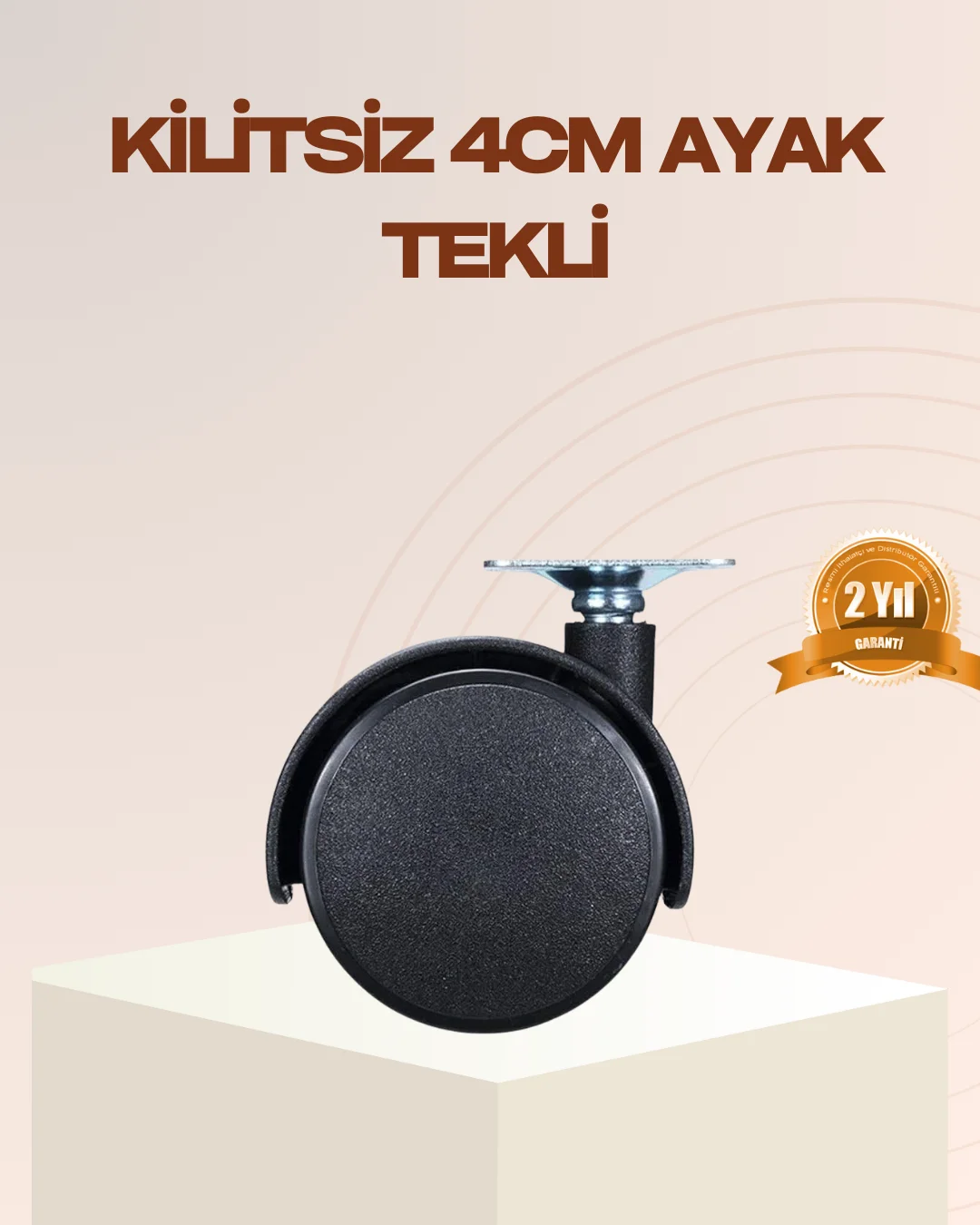 4 cm Kilitsiz Mobilya Ayağı Tekli Kolay Dönen Masa ve Sehpa Ayağı 4 cm Kilitsiz Mobilya Ayağı Tekli Kolay Dönen Masa ve Sehpa Ayağı