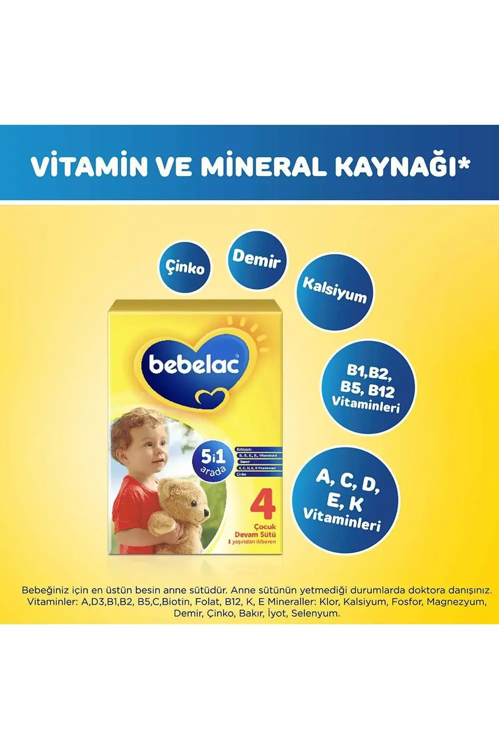 4 Çocuk Devam Sütü 1 Yaş+ 800 Gr