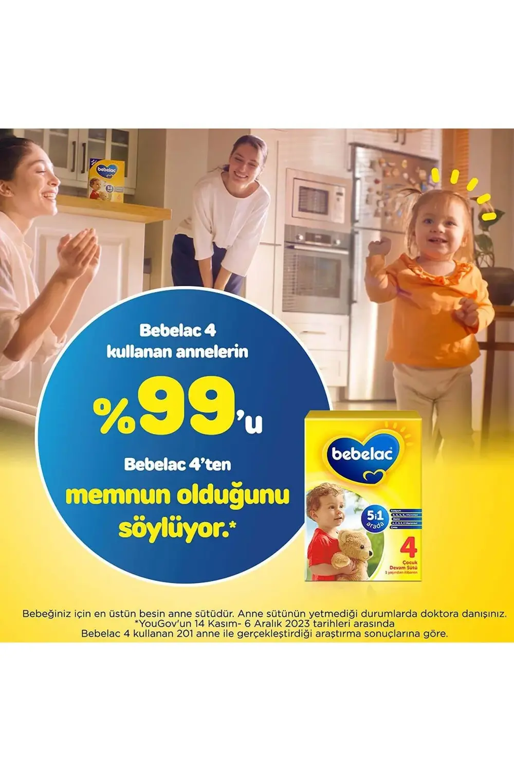 4 Çocuk Devam Sütü 1 Yaş+ 800 Gr
